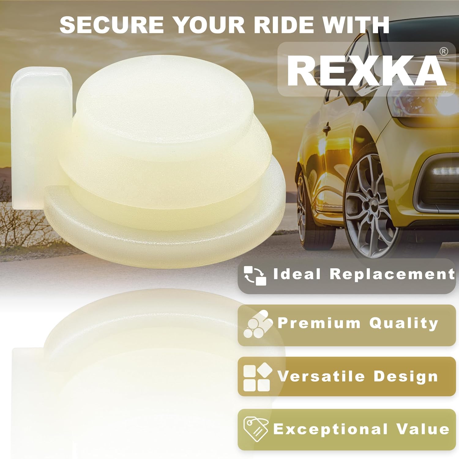 Rexka 10pcs Windshield Wiper Linkage Arm Bushing Cap Clip Nut Grommet 3799089 for Chrysler 1995-76, Dodge 1998-74, Plymouth 1989-74 - Chrysler Dodge Plymouth 03431634 03799089 49440