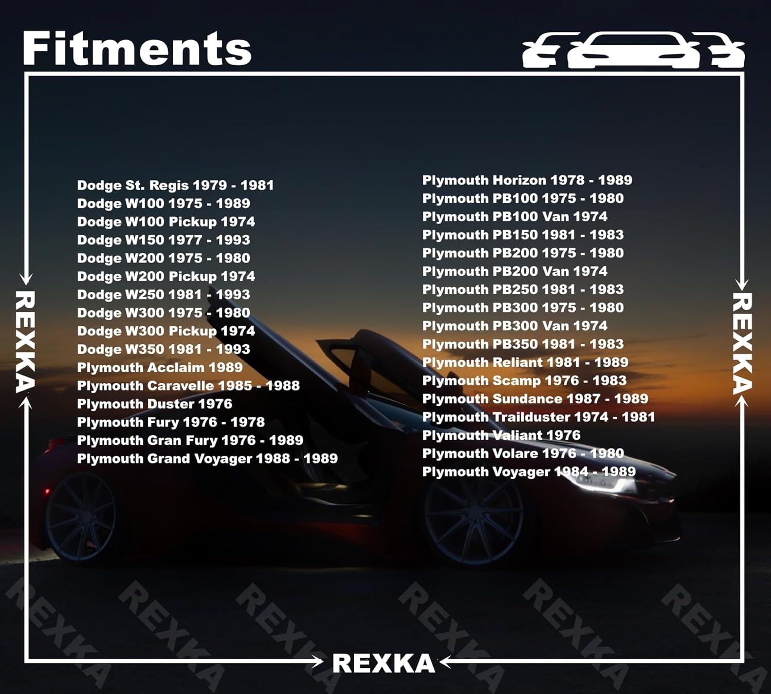 Rexka 10pcs Windshield Wiper Linkage Arm Bushing Cap Clip Nut Grommet 3799089 for Chrysler 1995-76, Dodge 1998-74, Plymouth 1989-74 - Chrysler Dodge Plymouth 03431634 03799089 49440