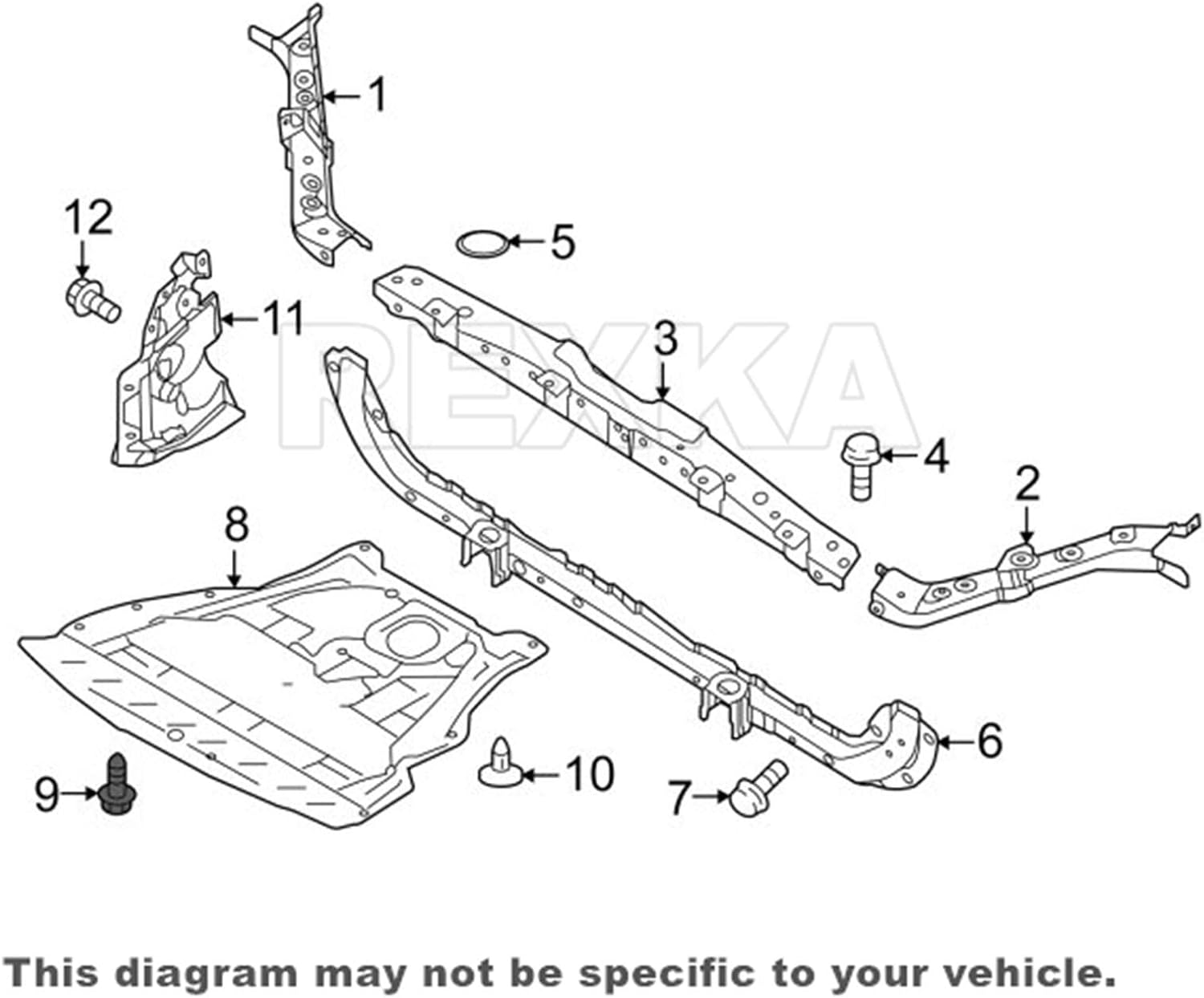 Rexka 20pcs Splash Shield Under Cover Mud Guard Wheelhouse Liner Bumper Cover Push Type Retainer Clip for Nissan 01553-09241 240SX Maxima Subaru Forester Impreza Legacy Outback STI Tribeca WRX