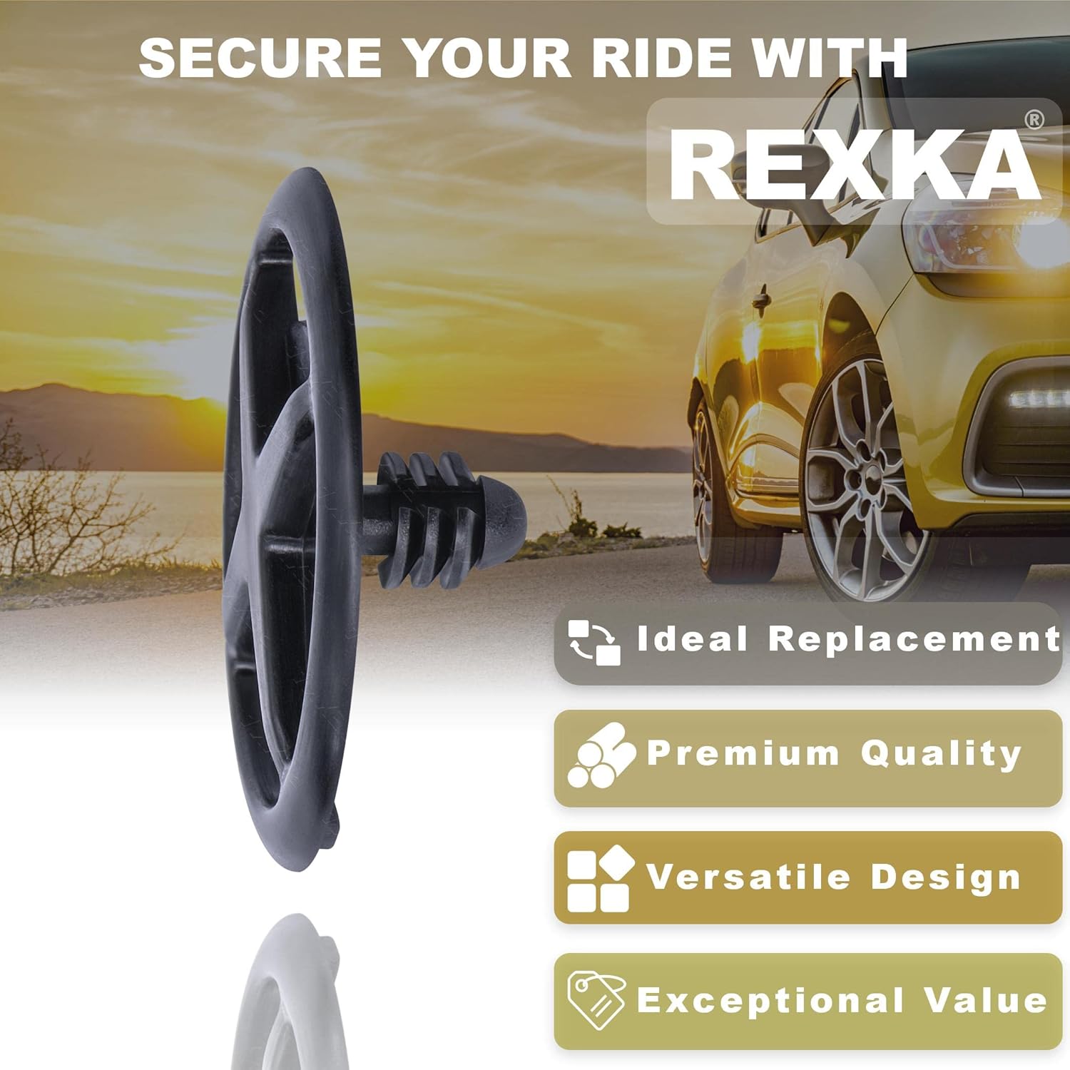 Rexka 10pcs Hood Insulation Pad Retainer Clip Compatible With Nissan Infiniti F5846-30f00 Altima Armada Frontier Leaf Maxima Murano Pathfinder Quest Rogue Sentra Titan Versa Xterra Jx35 Qx56 Qx60 Qx80