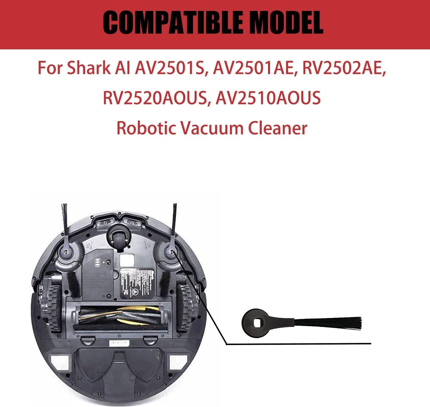 Side Brush or Shark AI AV2501S, AV2501AE, RV2502AE, RV2520AOUS, AV2510AOUS, RV2610WA, RV2610WD, RV2620WD Robotic Vacuum Cleaner Replacement Parts Accessories