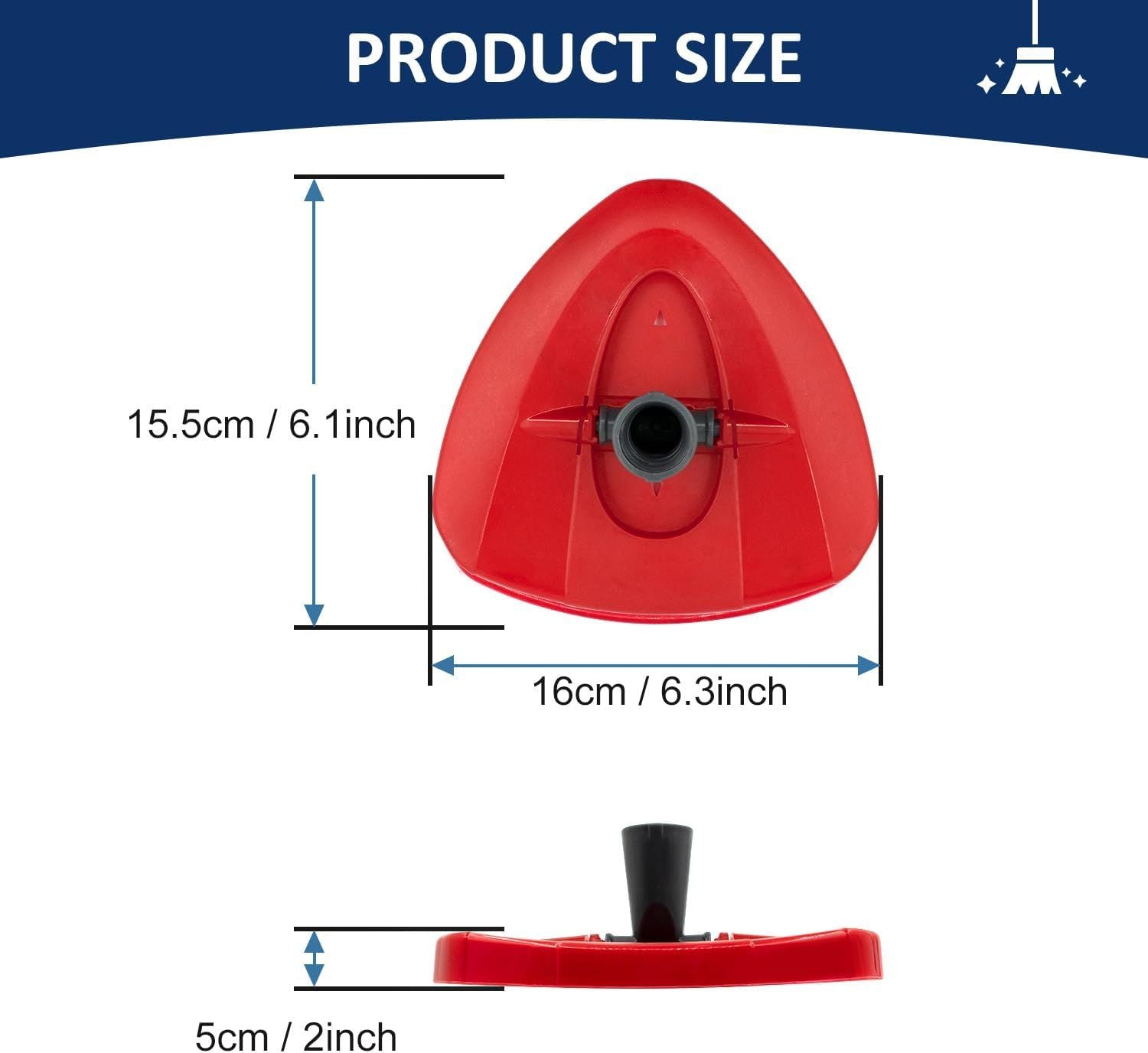 Spin Mop Replacement Head Base Compatible with Oceda EasyWring 1-Tank System Mop Rotating Triangle Mop Head Cover Replacement Rotating Mop Base Plastic Base or Spin Mop Accessories