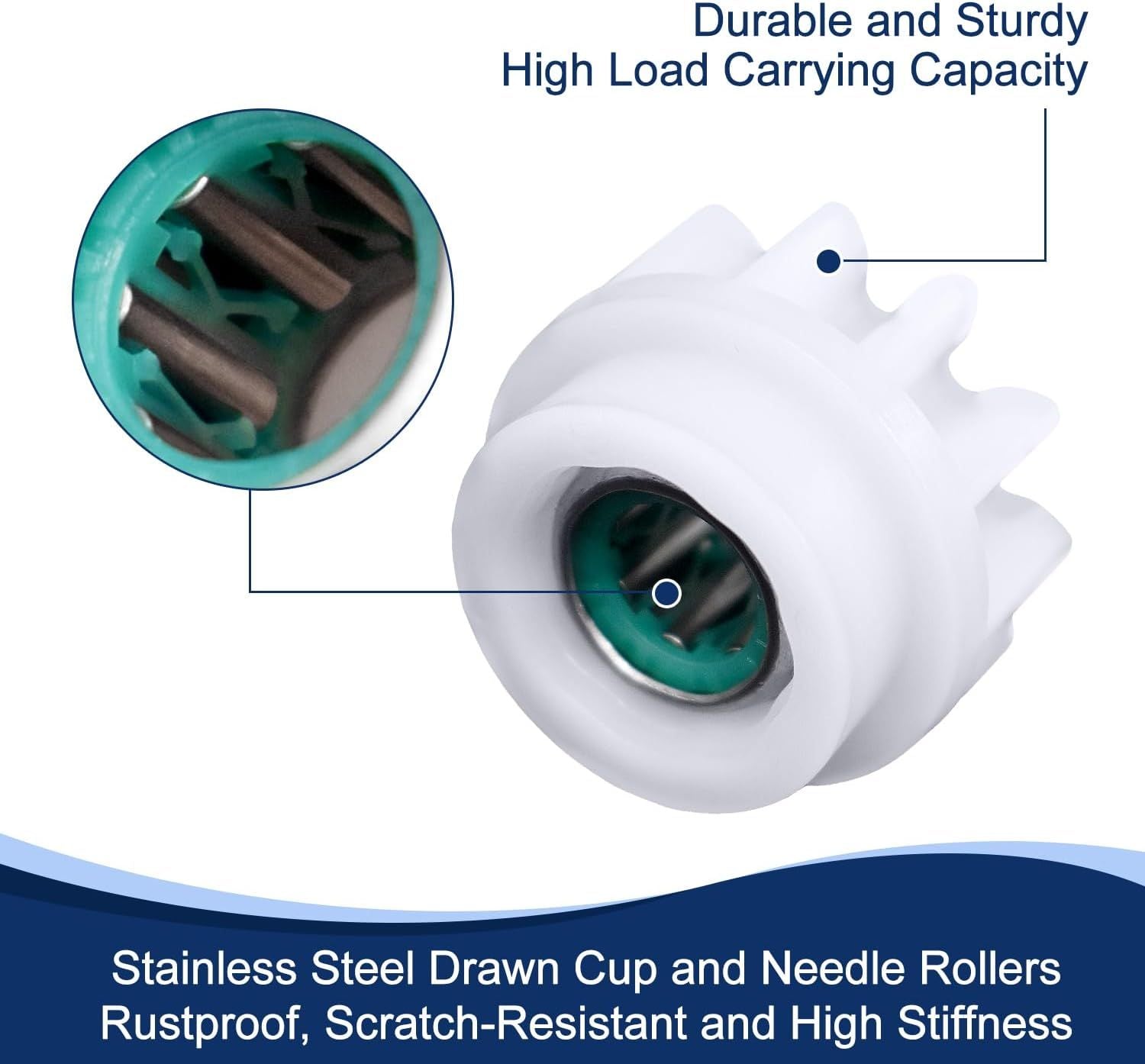 3 Pcs Easy Mop Pedal Broom Spin Replacement One Way Clutch Bearing Bucket Gear Sprockets Repair Compatiable with Oceda/Vilida and Market 90% Spin Mop System, Mop Gears 3 Pcs Bearing Bucket Gears