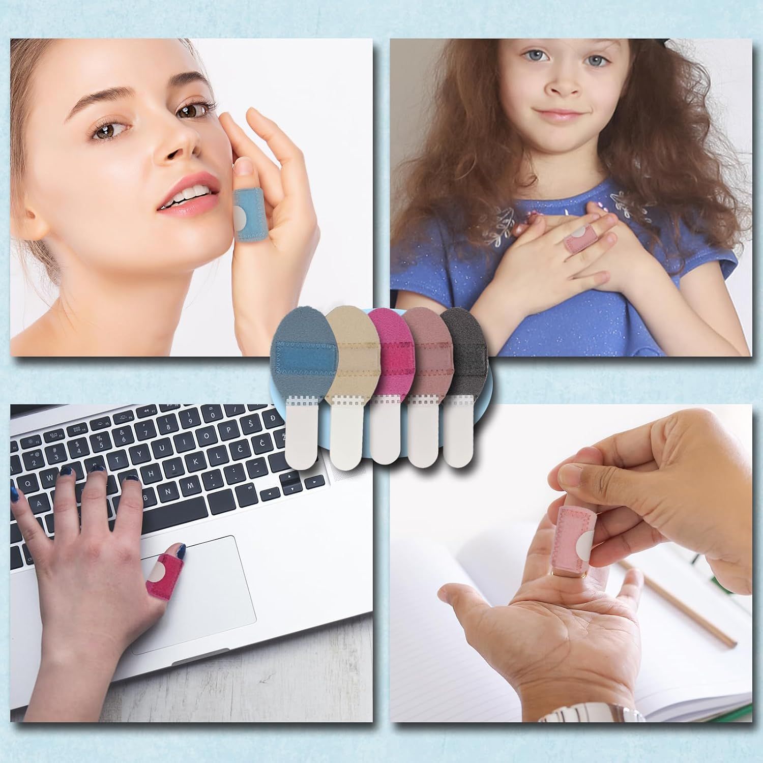 5 Pcs Trigger inger Splints: 5 Single Straps inger Splint Support Brace Kit, inger Straightener or Broken/Straightening/Aarthritis, its or Thumb/Middle/Ring/Index/Pinky inger