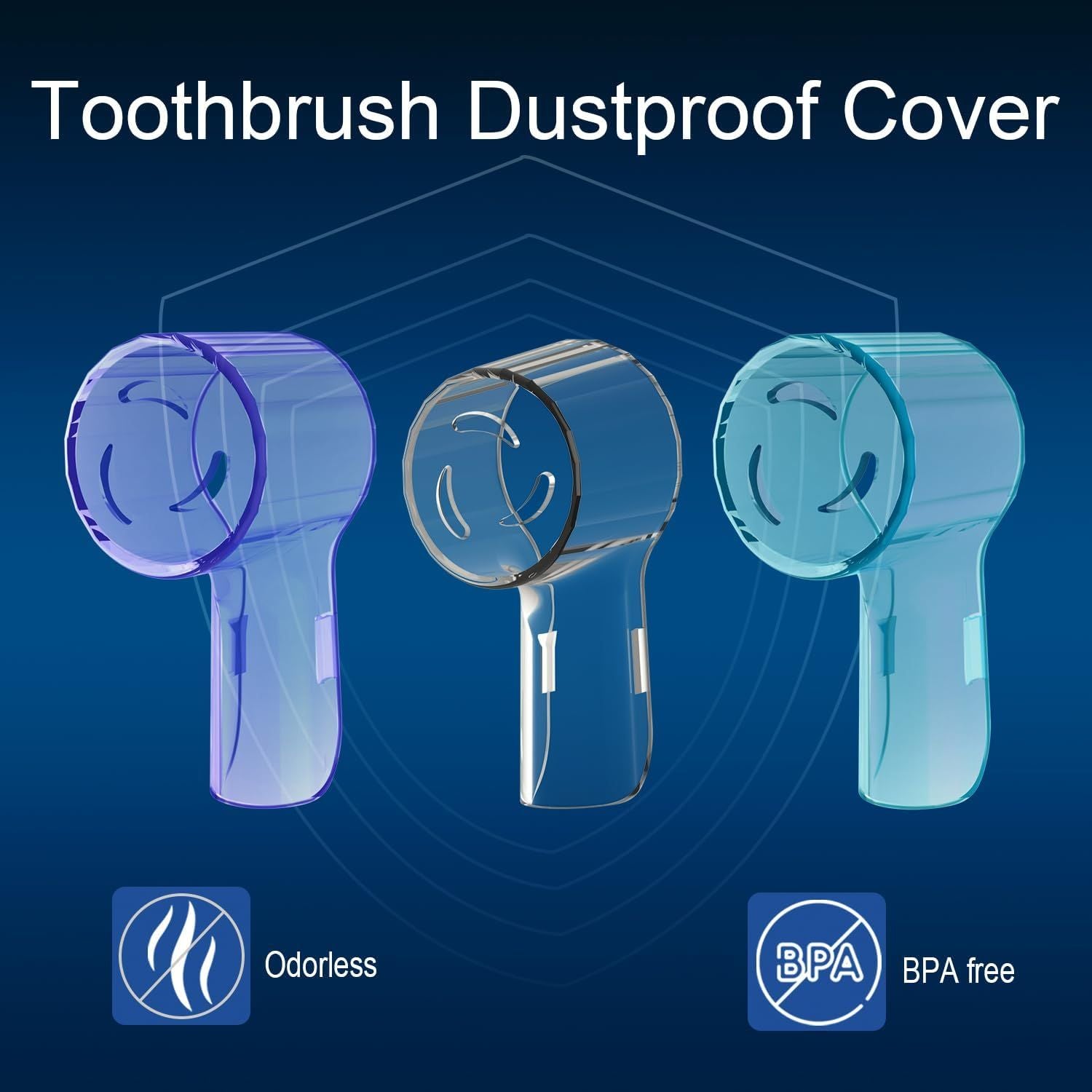 6 Pack Toothbrush Heads Dustproo Cover Compatible with Oral B, its or Oral-B iO Series, Pro 1000, 1500, 5000, 7500 Electric Toothbrush, Protects Brush Head and Convenient Travel