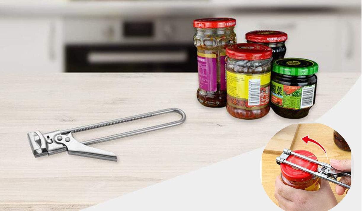 ® Master Jar & Bottle Opener, Adjustable Multiunctional Stainless Steel Can Opener Jar Lid Gripper, Manual,Kitchen Accessories