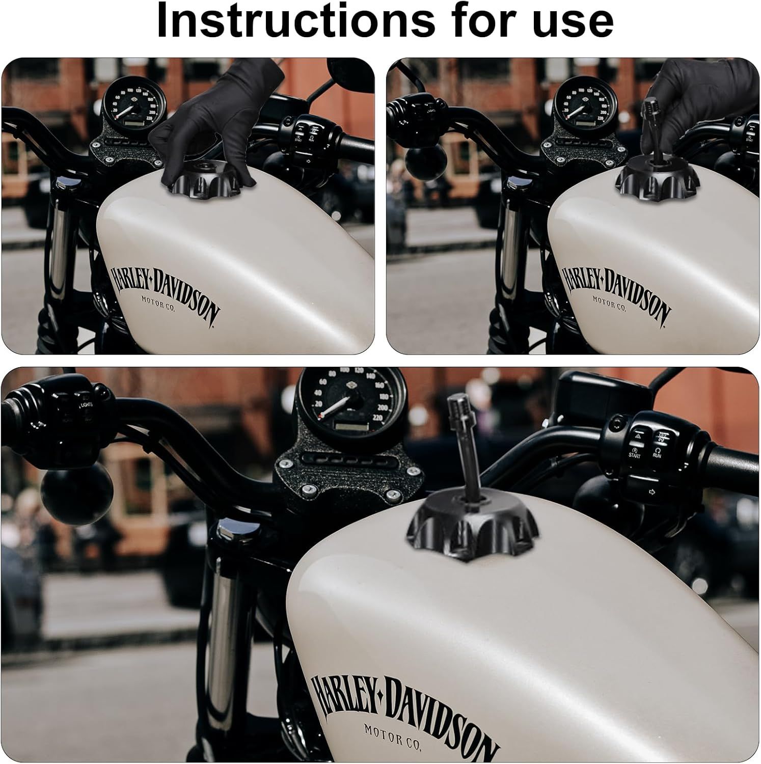 6 pcs Motorcycle Breather Hose Gas uel Tank Cap Vent, Motorcycle Gas Cap Vent Hose Tube, Aluminum Universal Breathing Tube its All O-Road Motorcycles ATVs, its Pit Dirt Bike