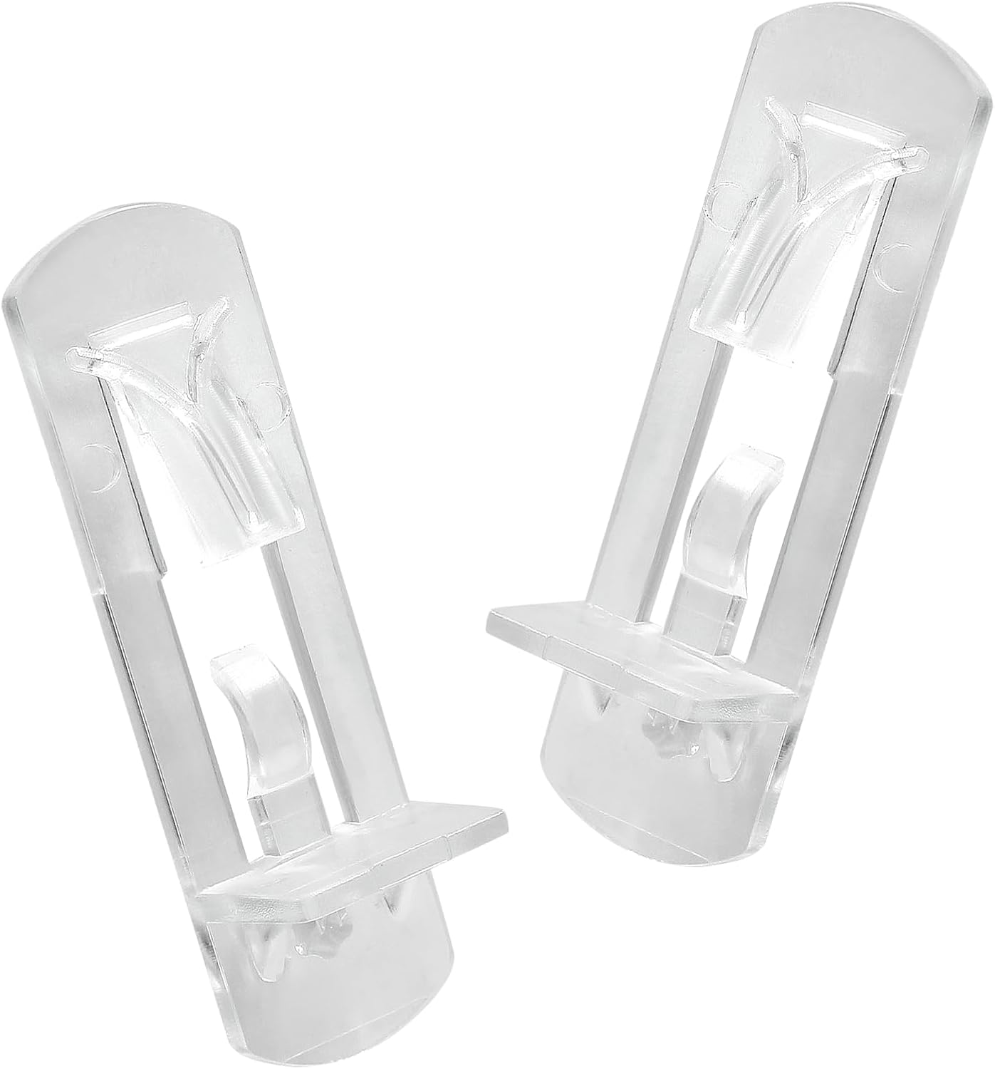 Biaungdo 12 Pcs Plastic Locking Shelf Support Pegs, 5mm Clear Cabinet Shelf Pins Self-Locking Cabinet Shelf Pegs Clips for Kitchen Furniture Bookcase Closet Fit 5mm Diameter Hole & 3/4 Inch Shelf