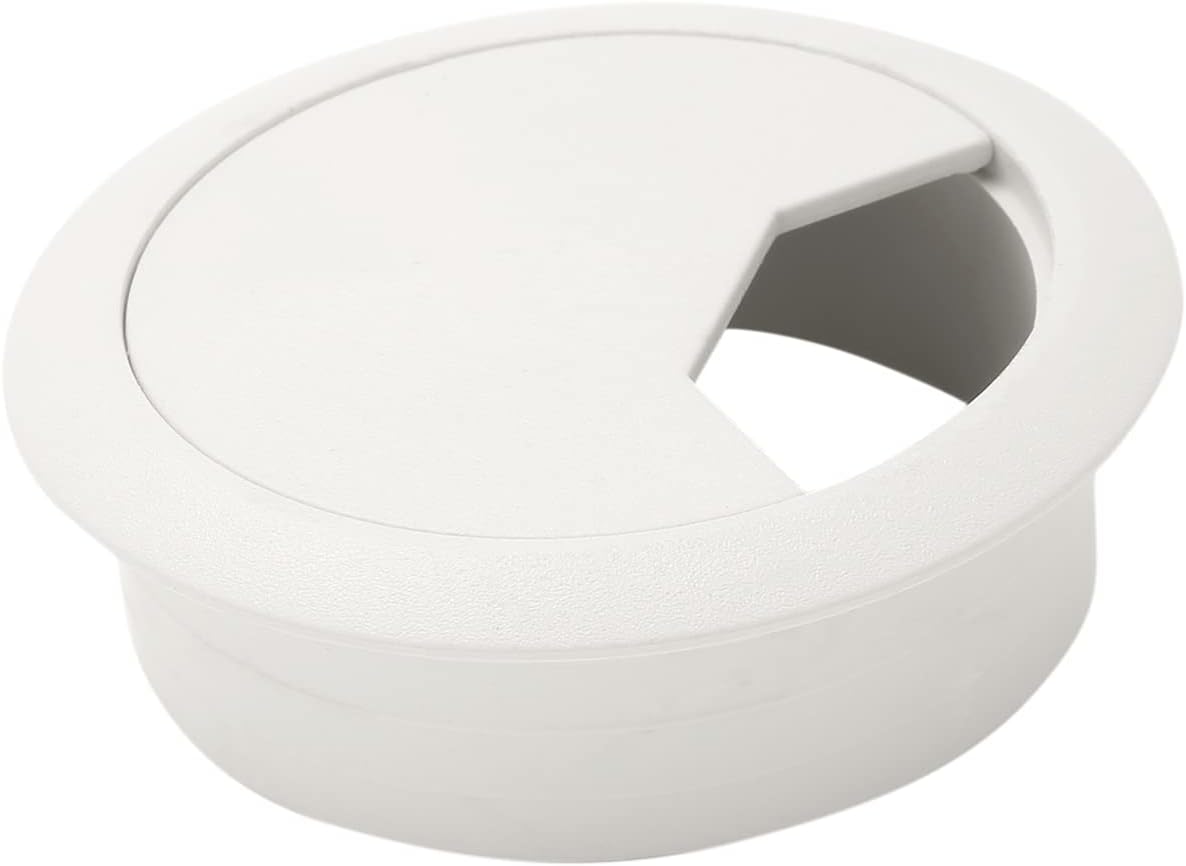 Biaungdo 5 Pcs 2 Inch Desk Grommet, Wire Cable Cord Hole Cover Grommet Cable Cord Organizer for Home, Office, White