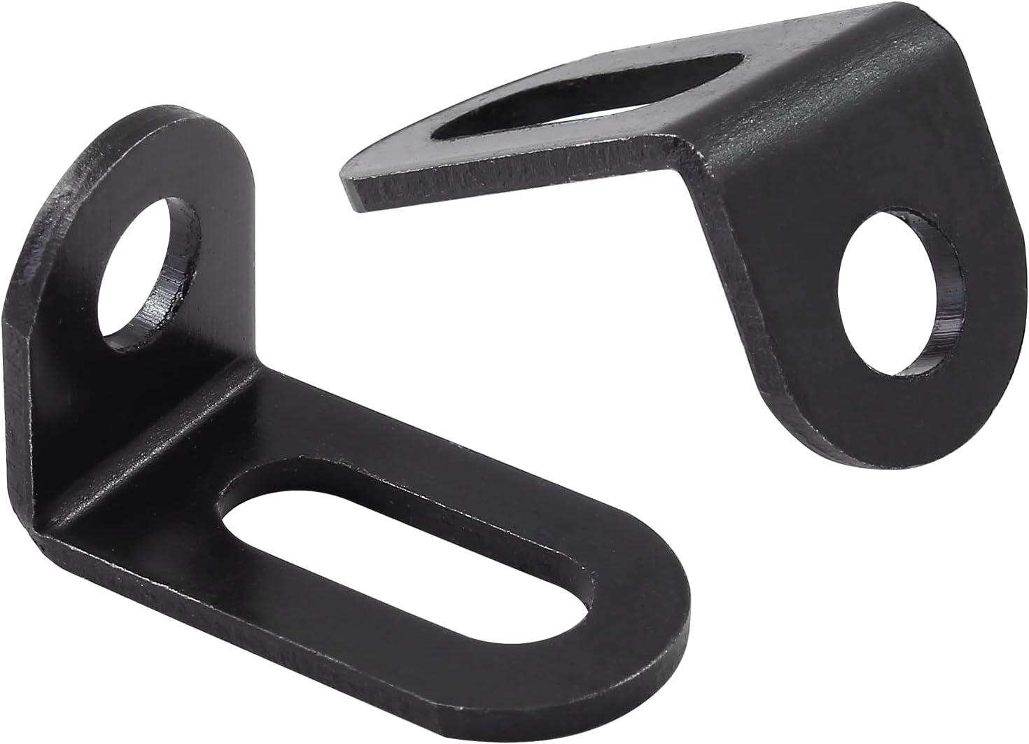 Biaungdo 18x18x33mm/0.7"x0.7"x1.3" Adjustable Right Angle Brackets L-Shape Corner Brace Support Black- 30 Pcs