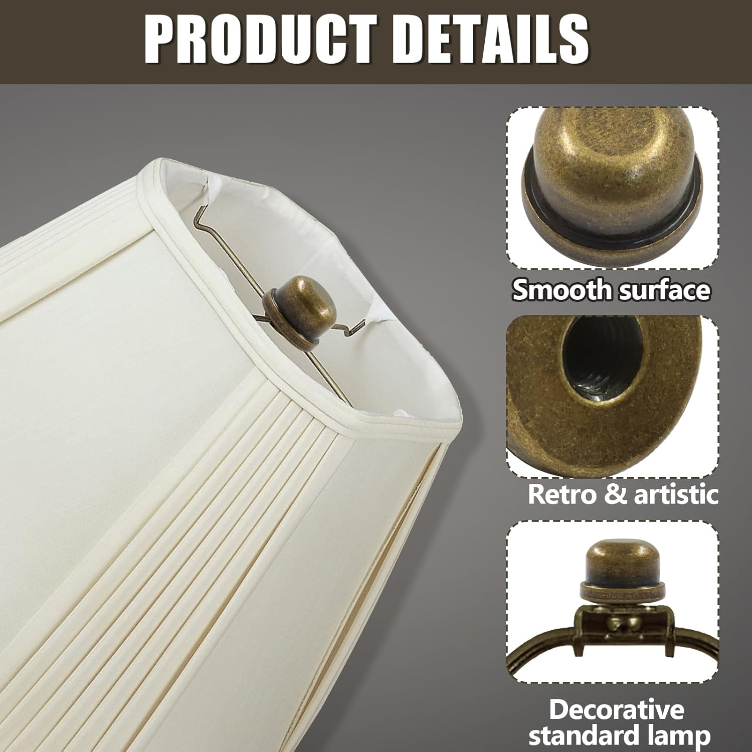 Biaungdo 2 Pack Metal Lamp Finial Cap Knob, Lamp Shade Screw Cap Top Lamps Decoration for Lamps Shade Holder, 1/4-27 Inch, Bronze