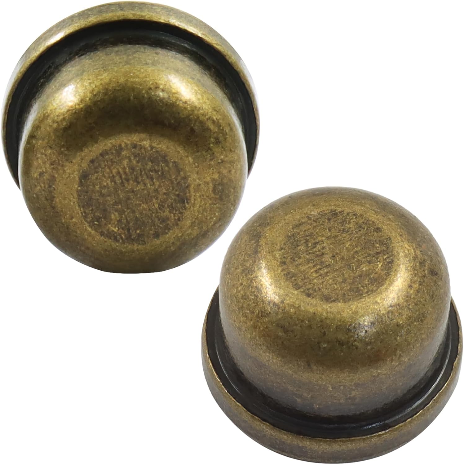 Biaungdo 2 Pack Metal Lamp Finial Cap Knob, Lamp Shade Screw Cap Top Lamps Decoration for Lamps Shade Holder, 1/4-27 Inch, Bronze