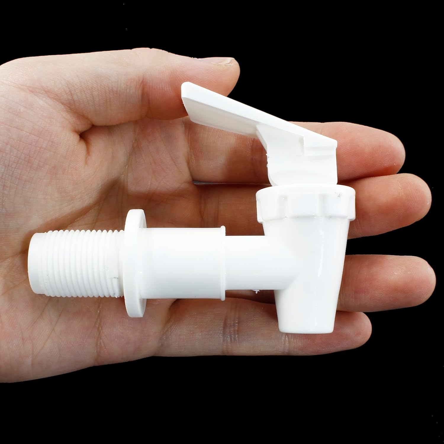 Biaungdo Replacement Water Cooler Faucet Bottle Jug, 2 Sets BPA-Free Plastic Water Spigot Spout Beverage Water Crock Dispenser Tap Set Lever Beverage Pour Dispenser Valve Milky White