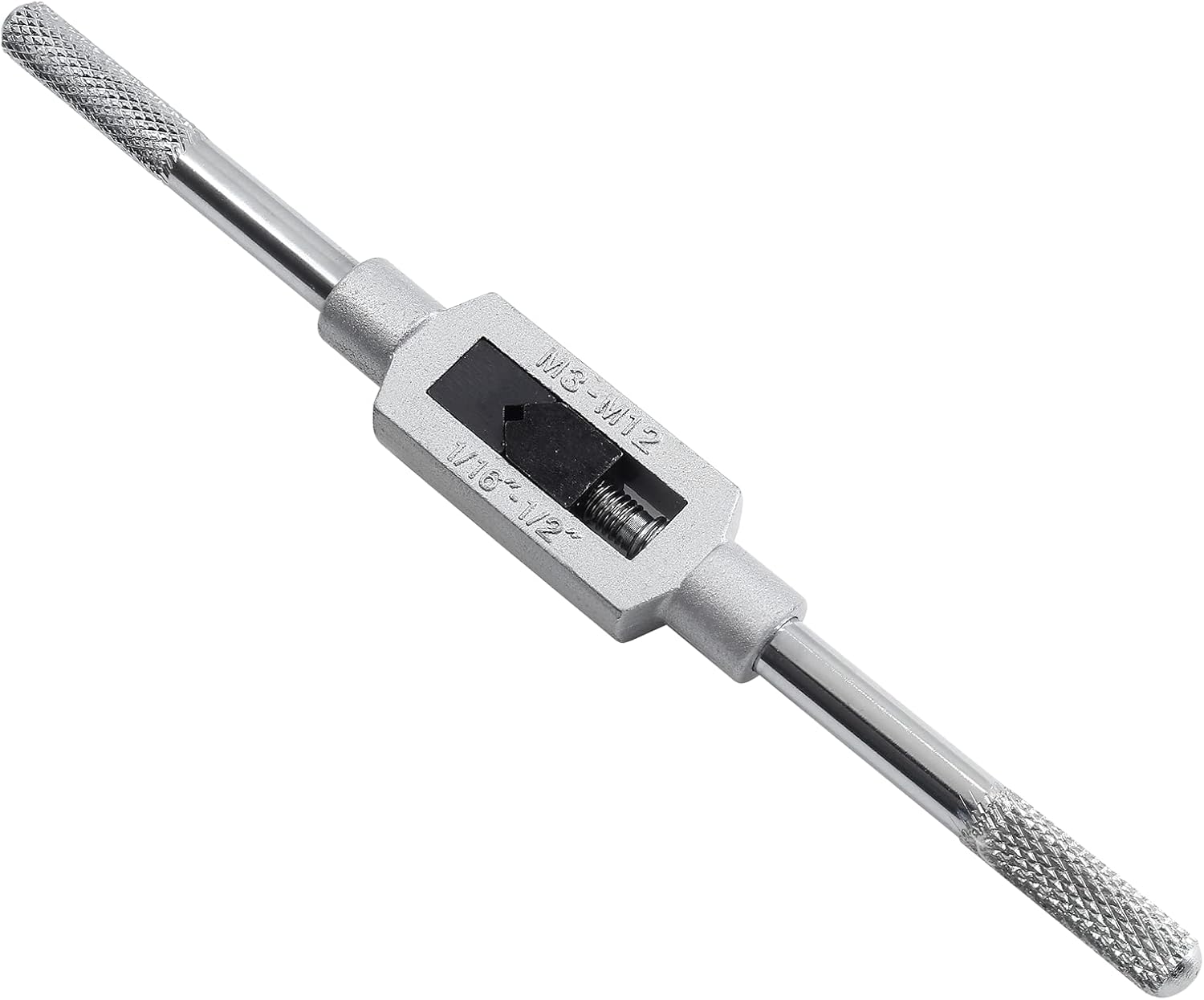 Biaungdo 1/16"- 1/2" Tap Capacity Adjustable Tapping Wrench Profesional Handle Tap and Reamer Wrench M3-12