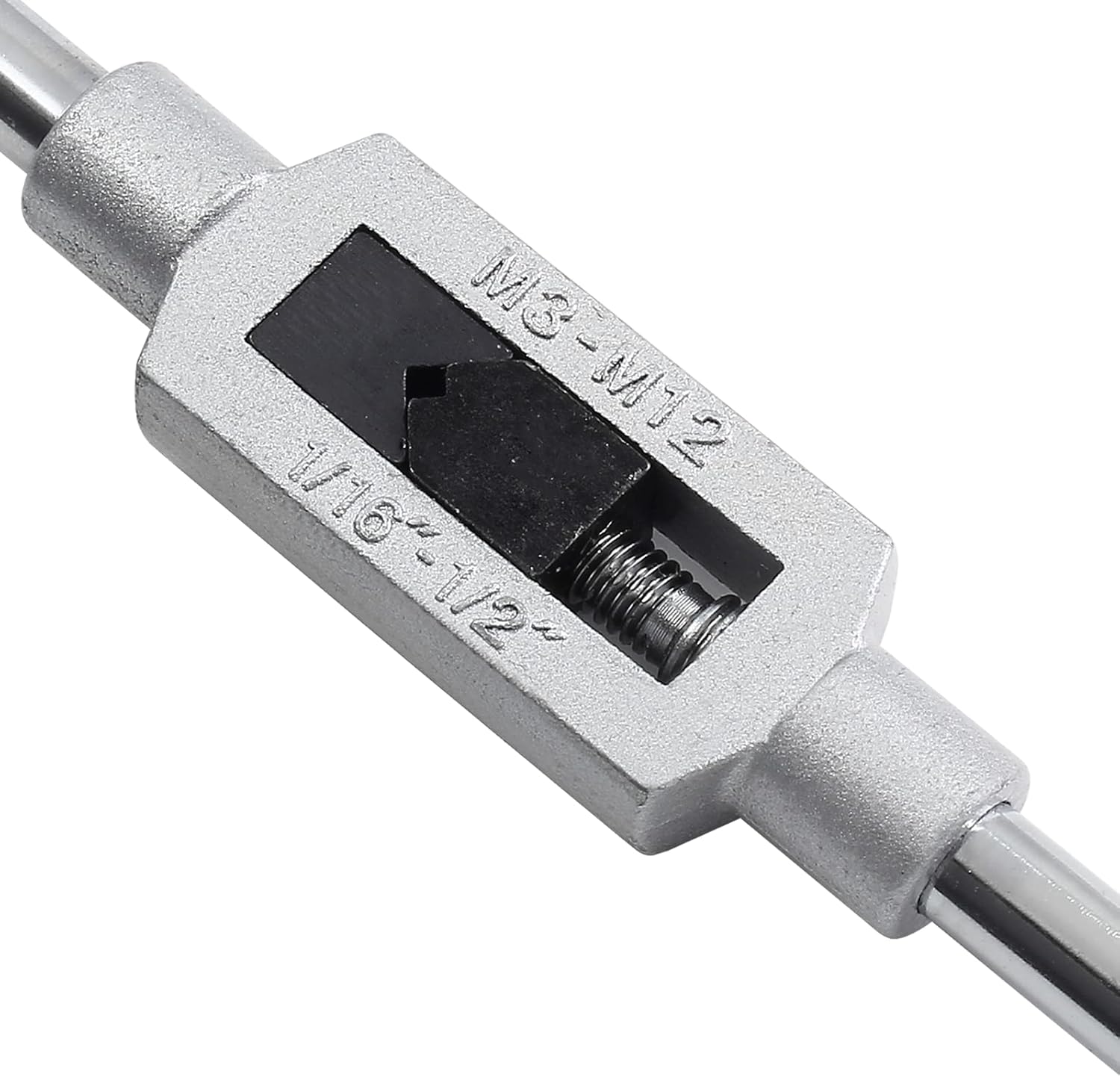 Biaungdo 1/16"- 1/2" Tap Capacity Adjustable Tapping Wrench Profesional Handle Tap and Reamer Wrench M3-12
