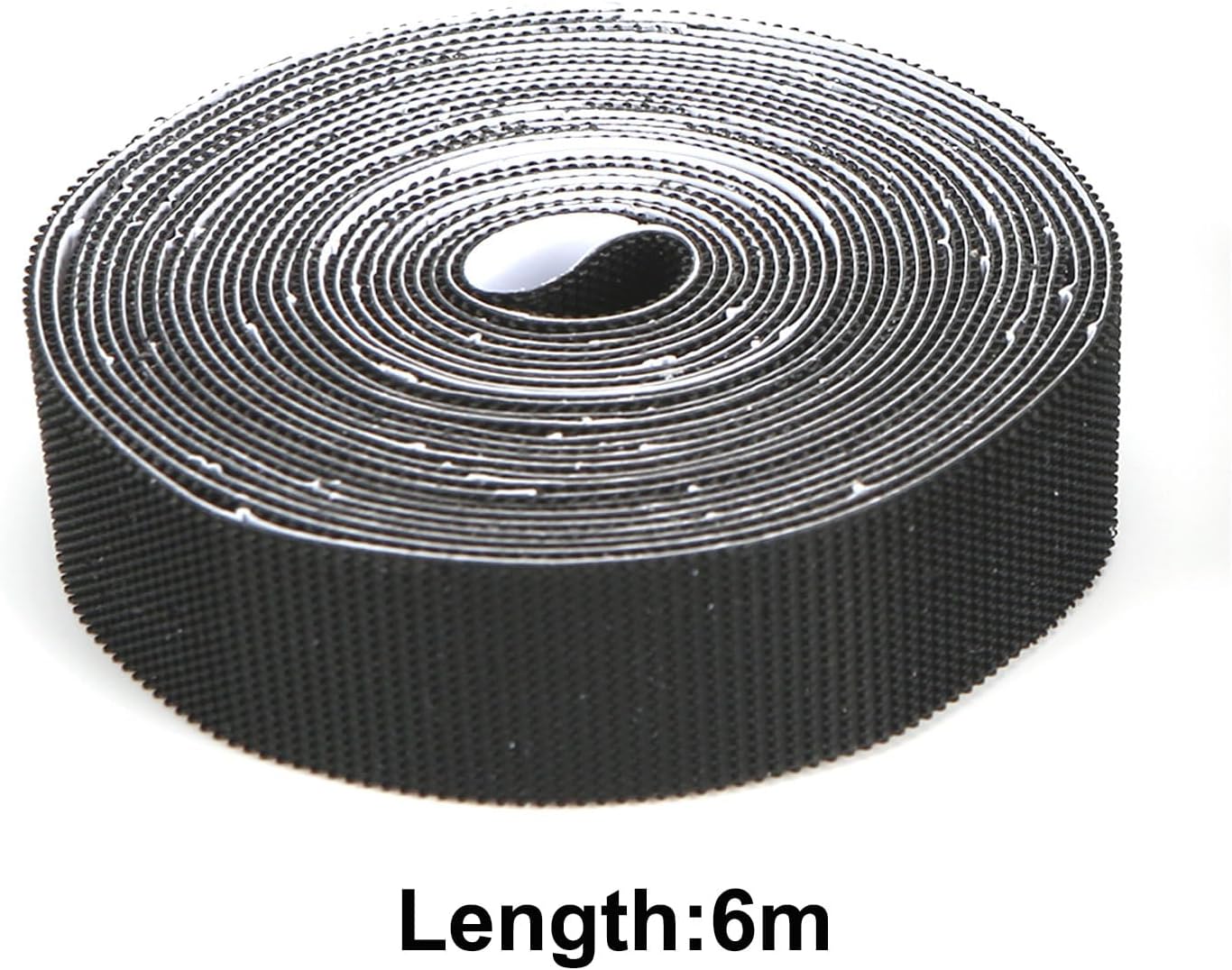 Stronger Adhesive Tape Hook Tape Self-Adhesive, Width 2cm, Length 600cm, Black, for Magnetic Screen Door Mesh Window Curtains