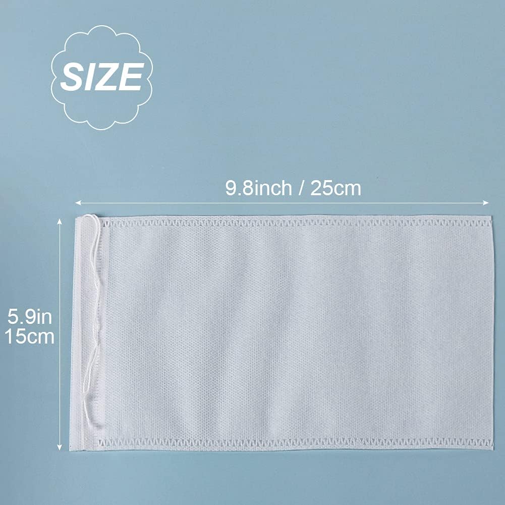 YQL Cold Brew Coffee Filter,50PCS 6X10 Inch No Mess Cold Brew Coffee Bags Disposable Mesh Brewing Bags Tea Filter Bag for Cold Brew Coffee or Tea 4x6/8x12inch Available