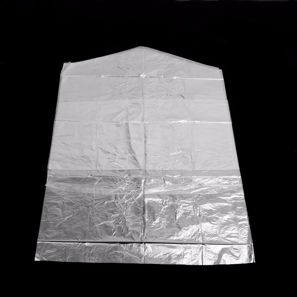 20Pcs Plastic Garment Bags for Hanging Clothes, 35 Inch Clear Dry Cleaner Bags Dustproof Suit Cover Clothes Storage Bag for Skirt Coat Shirt Jacket 60 x 90cm