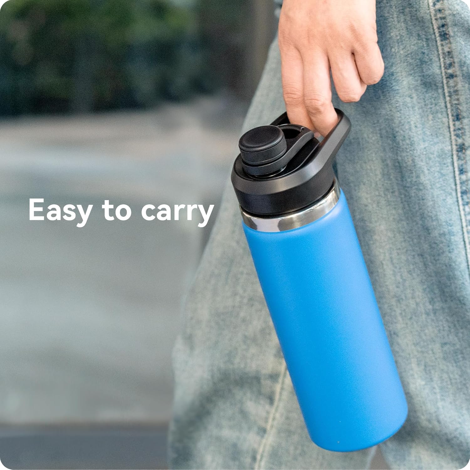 Wide Mouth Spout Lid for Hydro Flask 12-64 oz & More | Compatible Replacement Chug Lid for 2.28" Inner Diameter Bottles - Durable, BPA-Free & Leak-Proof 1 Pack
