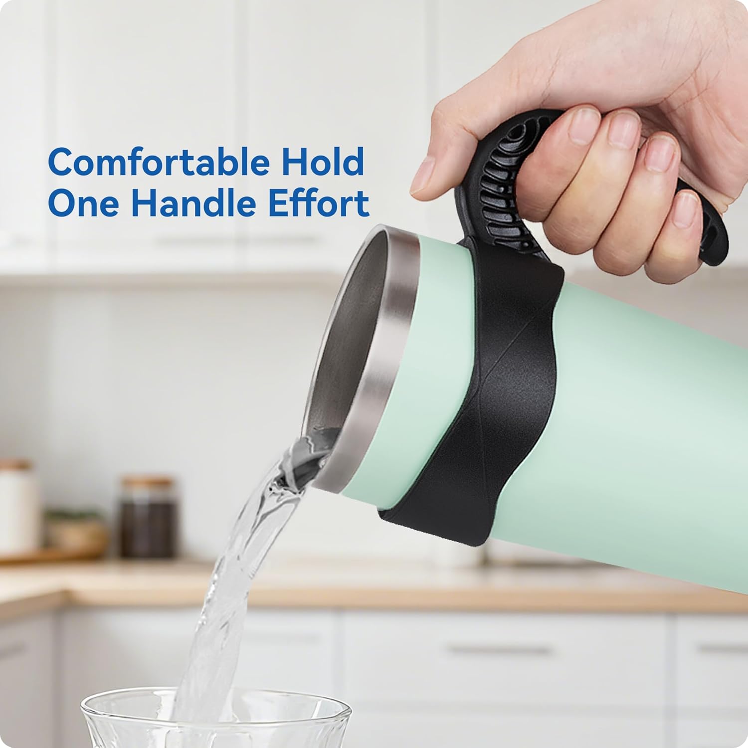 Activity Tumbler Handle for YETI Rambler 20 oz,Anti Slip Travel Mug Grip Cup Holder for Sumwill, Ozark Trail,Sic and More 20OZ Mugs, BPA FREE