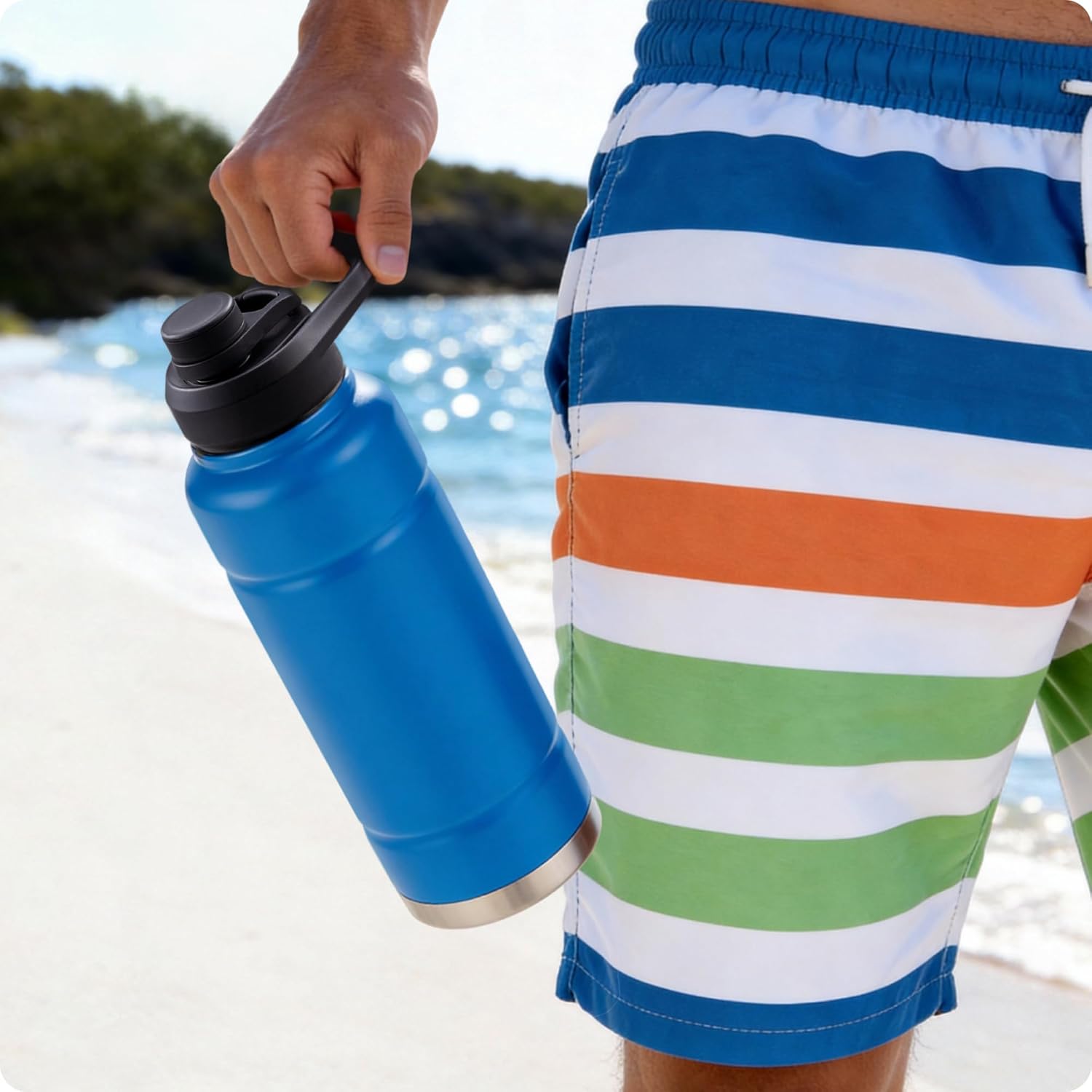 Replacement Lid for Bubba Water Bottle 24 32 40 OZ, Spout Lid with Ergonomic Handle for Bubba Trailblazer - Durable, BPA-Free & Leak-Proof