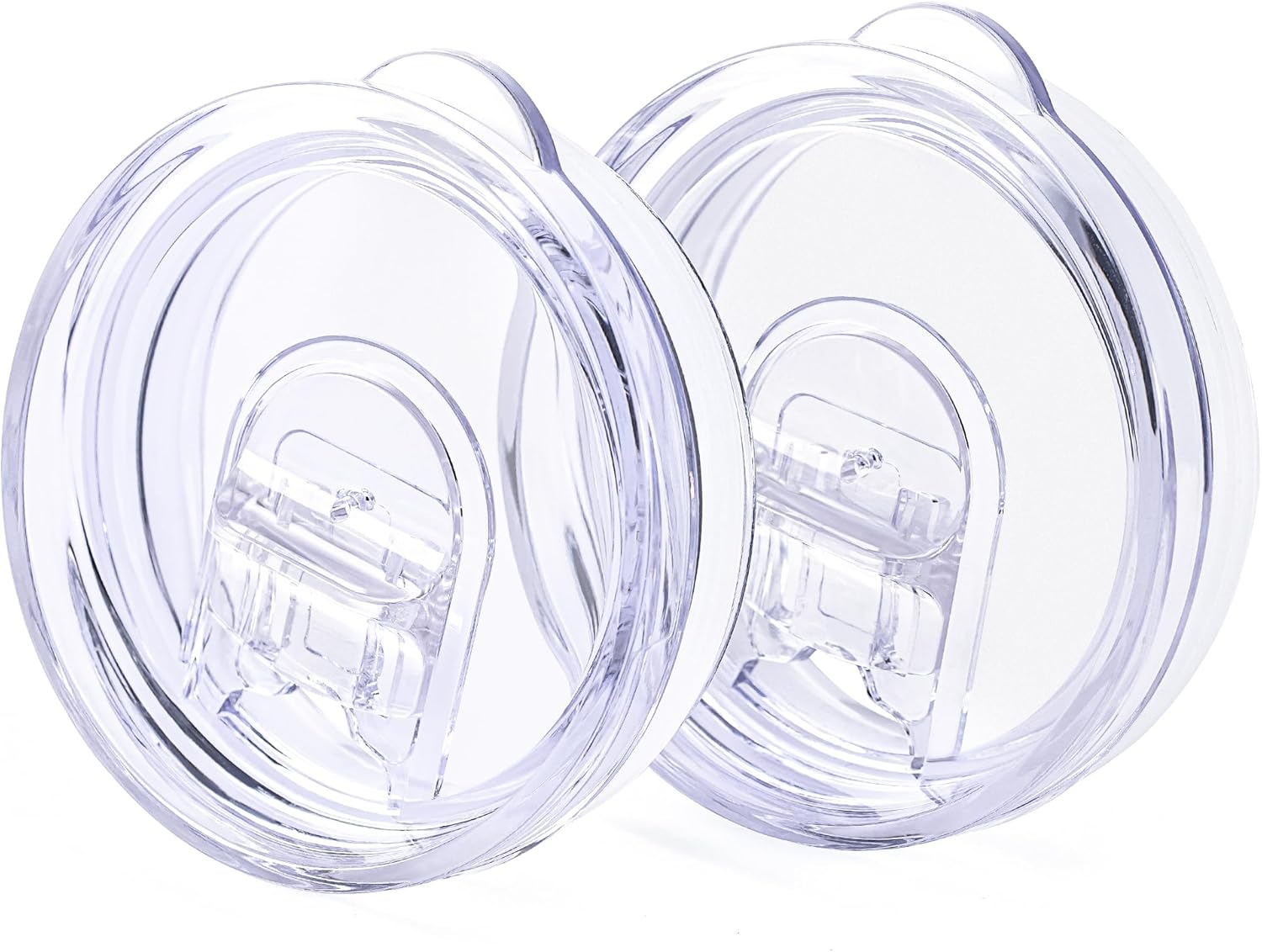 2 Pack 20 oz Skinny Tumble Lids,Replacement Spill Proof Splash Resistant Sliding Cup Covers for 2.73" Inner DiameterTumbler,Straw Friendly,BPA Free