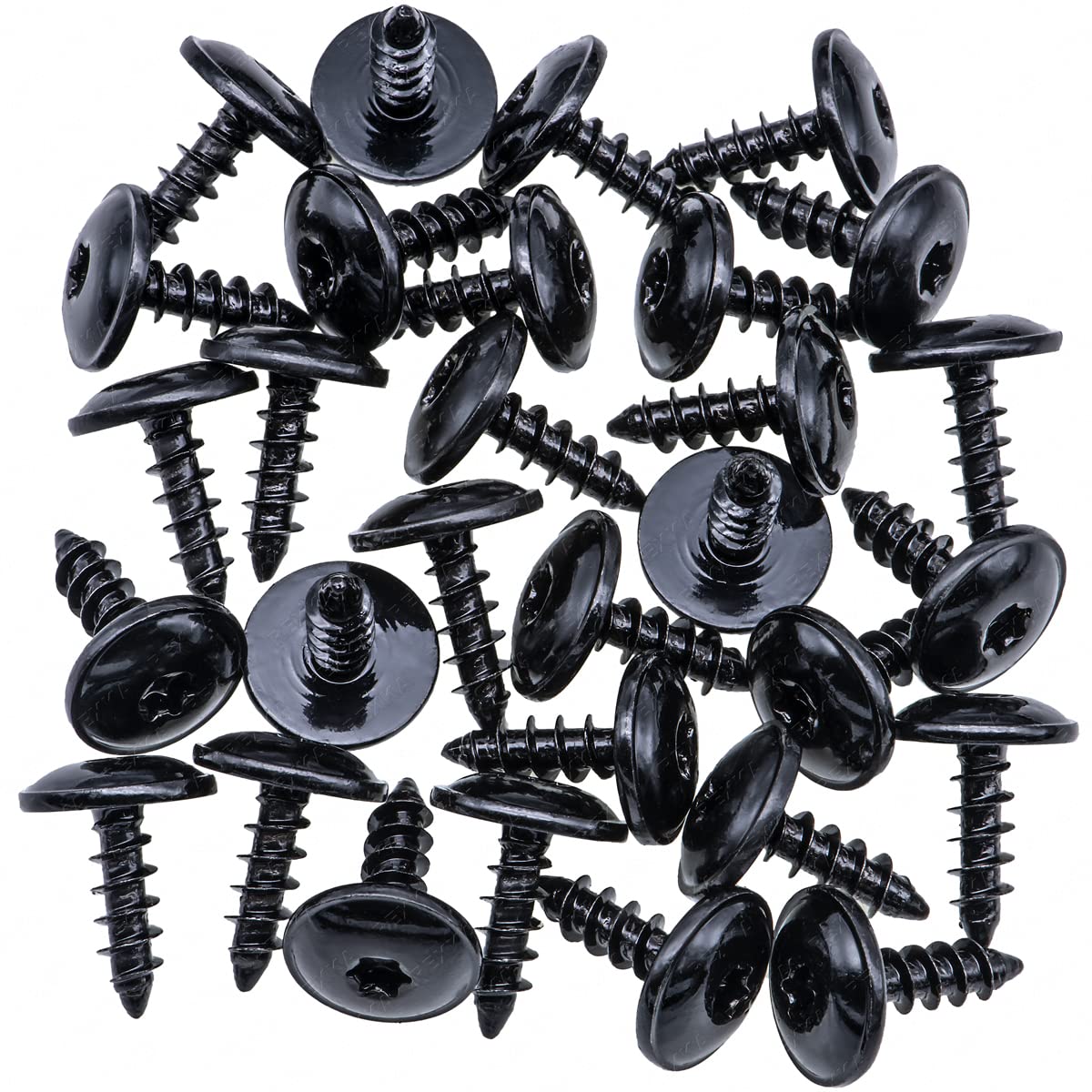 Rexka 30pcs T25 Fender Liner Splash Shield Bumper Cover Self Tapping Torx Screw Compatible with N90974701 Volkswagon Audi Porsche