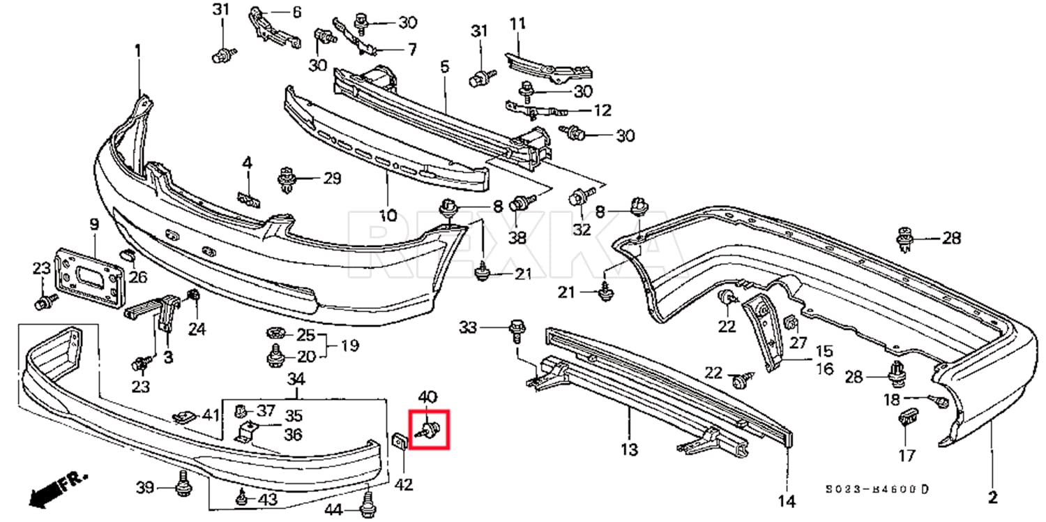 Rexka 50pcs Fender Liner Splash Shield Wheelhouse Liner Screw Phillips Truss Head Sems Compatible with Honda Acura BMW 90114-SE0-000 Accord ILX RDX TL TSX 90114SE0000