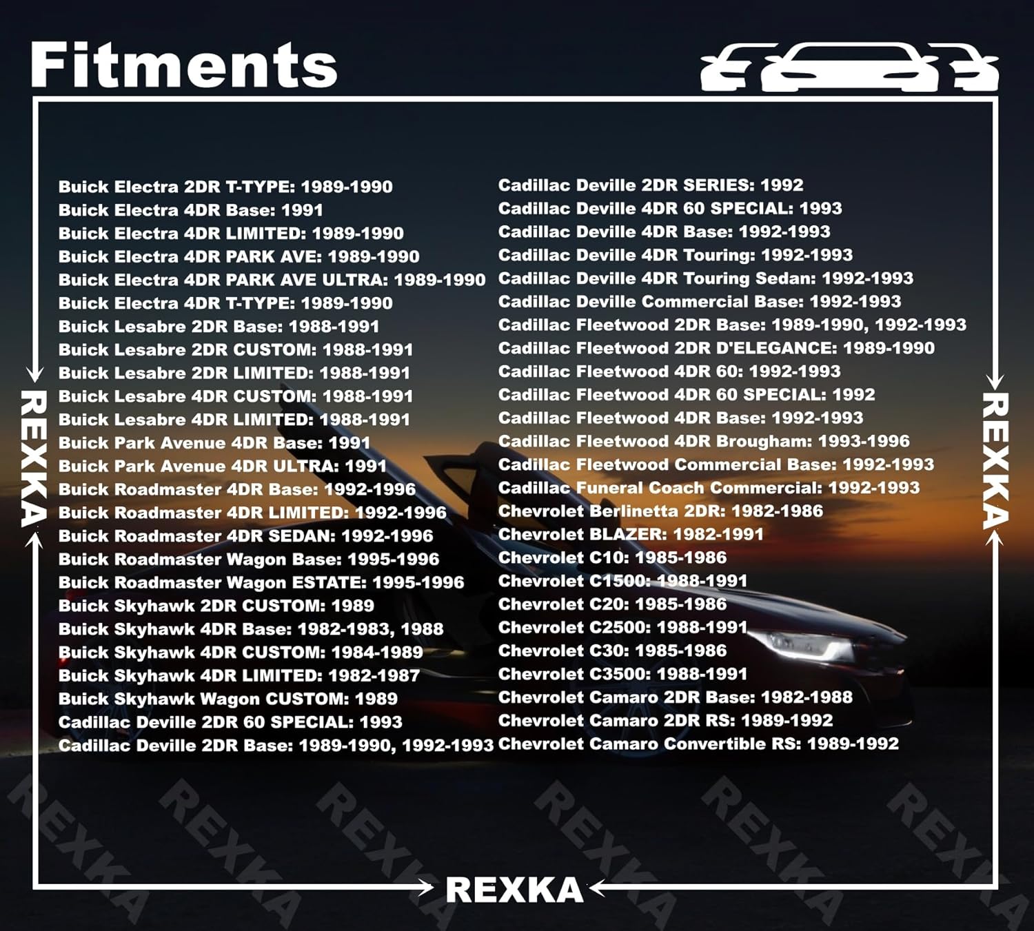 Rexka 50pcs Door Trim Panel Retainer Clip Compatible with GM 363137 Chevrolet Blazer Silverado Truck GMC Yukon
