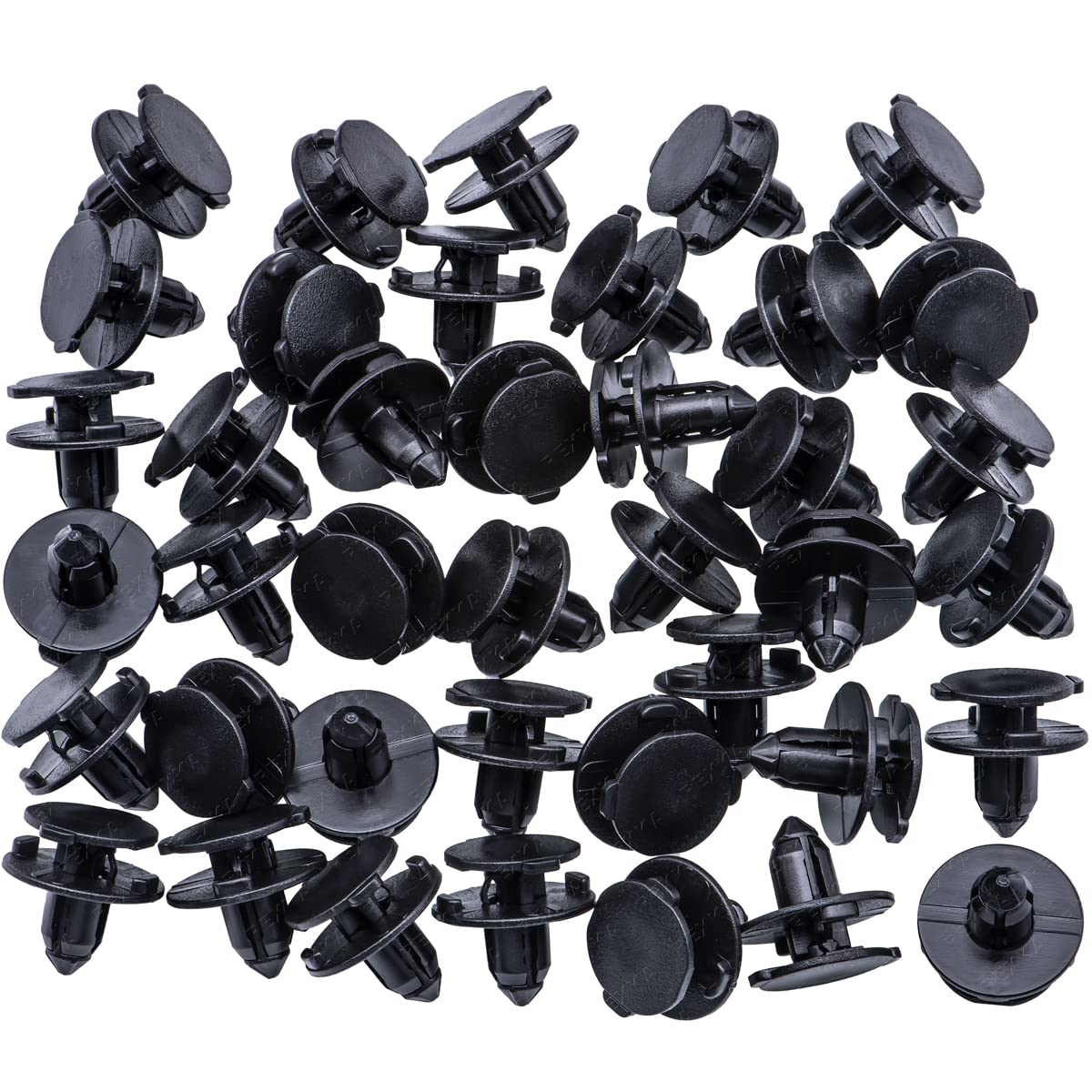 Rexka 40pcs Fender Liner Splash Shield Push Side Trim Panel Clip Retainer Blind Rivet Compatible with Nissan 01553-2DR9A 370Z Altima Maxima Murano Sentra Q50 Q60 Q70 Q70L QX30 QX50 QX60 QX70 QX80