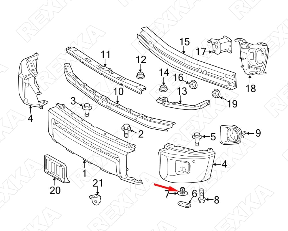 Rexka 30pcs Fender Liner Screw Grommet Compatible with Toyota Lexus 90189-06236 Highlander Prius Tundra LC500 RC200t RC300 RC350