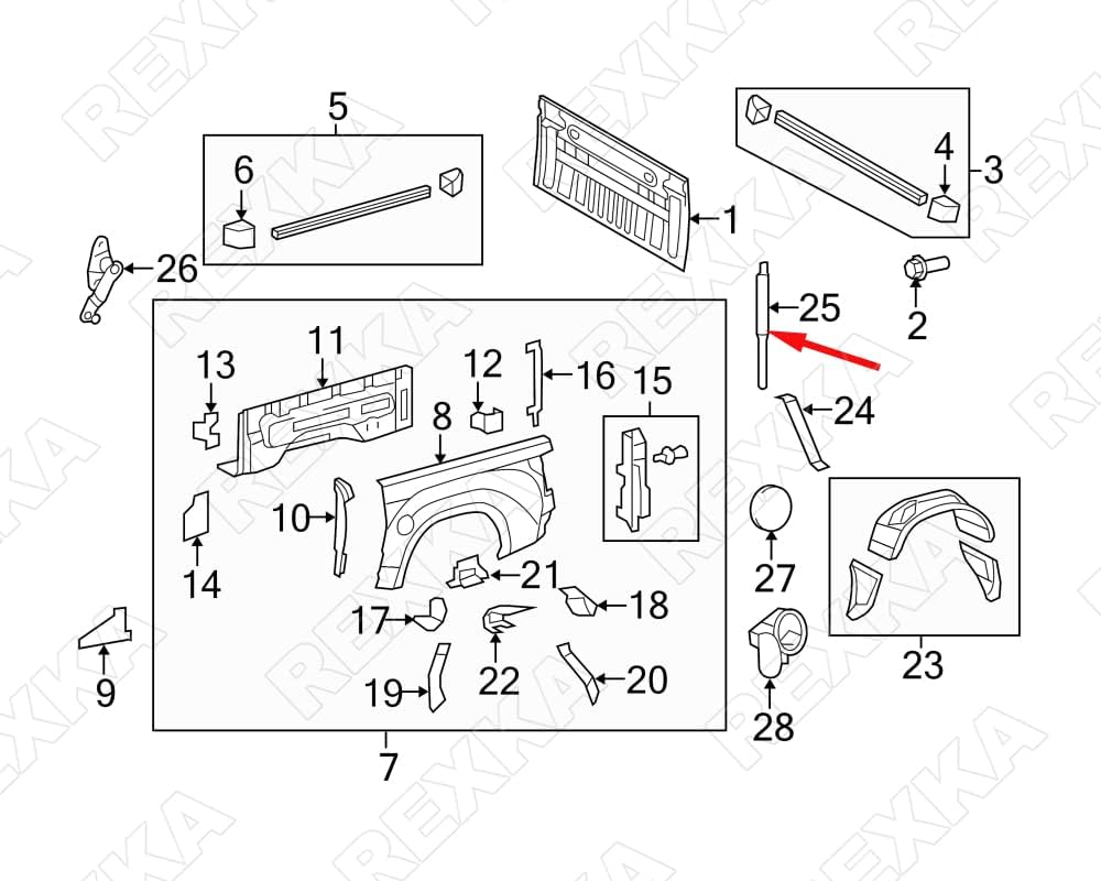 Rexka 30pcs Fender Liner Screw Grommet Compatible with Toyota Lexus 90189-06236 Highlander Prius Tundra LC500 RC200t RC300 RC350