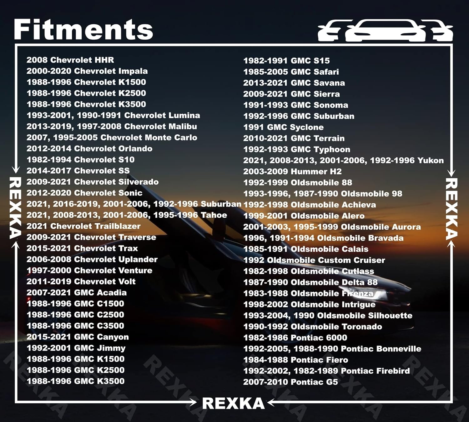 Rexka 30pcs Cowl Grille Bumper Retainers Pins Wheelhouse Liner Rivet Push Type Retainer Clips 17/64" 6.5mm Hole for GM 11589290 Ford W714040-S300 Chrysler 6509049-AA