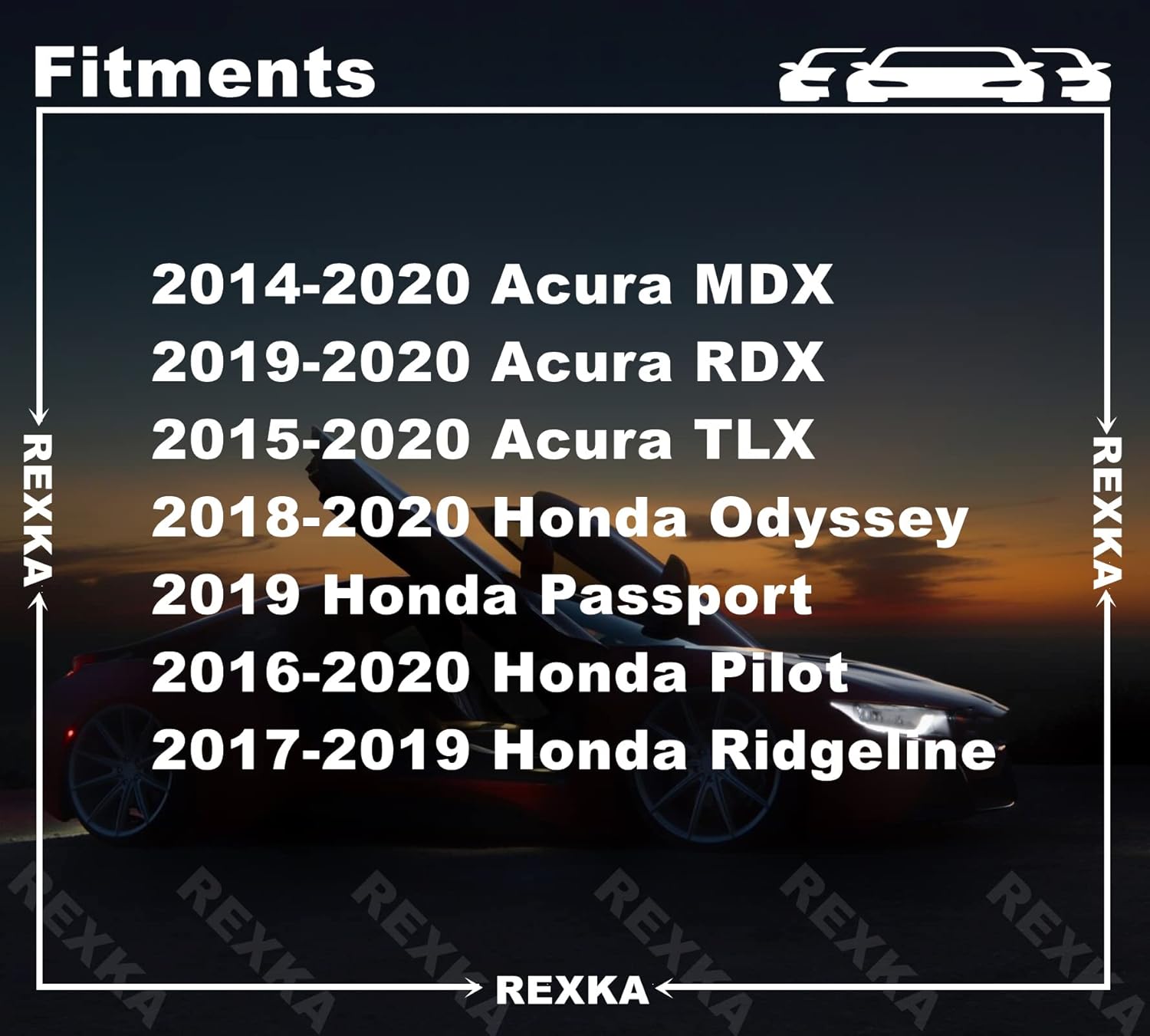 Rexka 30pcs Striker Engine Cover Retainer Clip & Grommets Kit for Honda Acura Odyssey, Pilot, Ridgeline Acura MDX, RDX, TLX 91548-TZ5-A02 91547-TZ5-A02 91548TZ5A02 91547TZ5A02