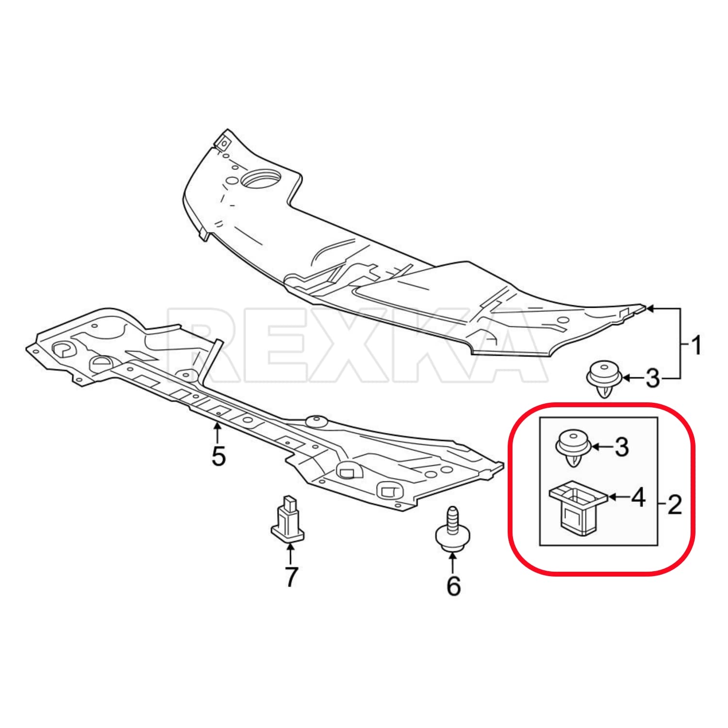 Rexka 30pcs Striker Engine Cover Retainer Clip & Grommets Kit for Honda Acura Odyssey, Pilot, Ridgeline Acura MDX, RDX, TLX 91548-TZ5-A02 91547-TZ5-A02 91548TZ5A02 91547TZ5A02