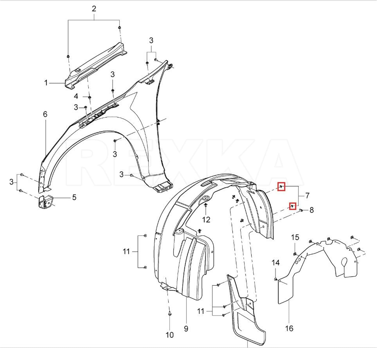 Rexka 30pcs M4.2-1.4mm Bumper Cover Fender Liner U Nut Clips 11609952 for GM Chevy Hummer Buick Cadillac Saturn Cadillac GMC Trucks - Multipurpose
