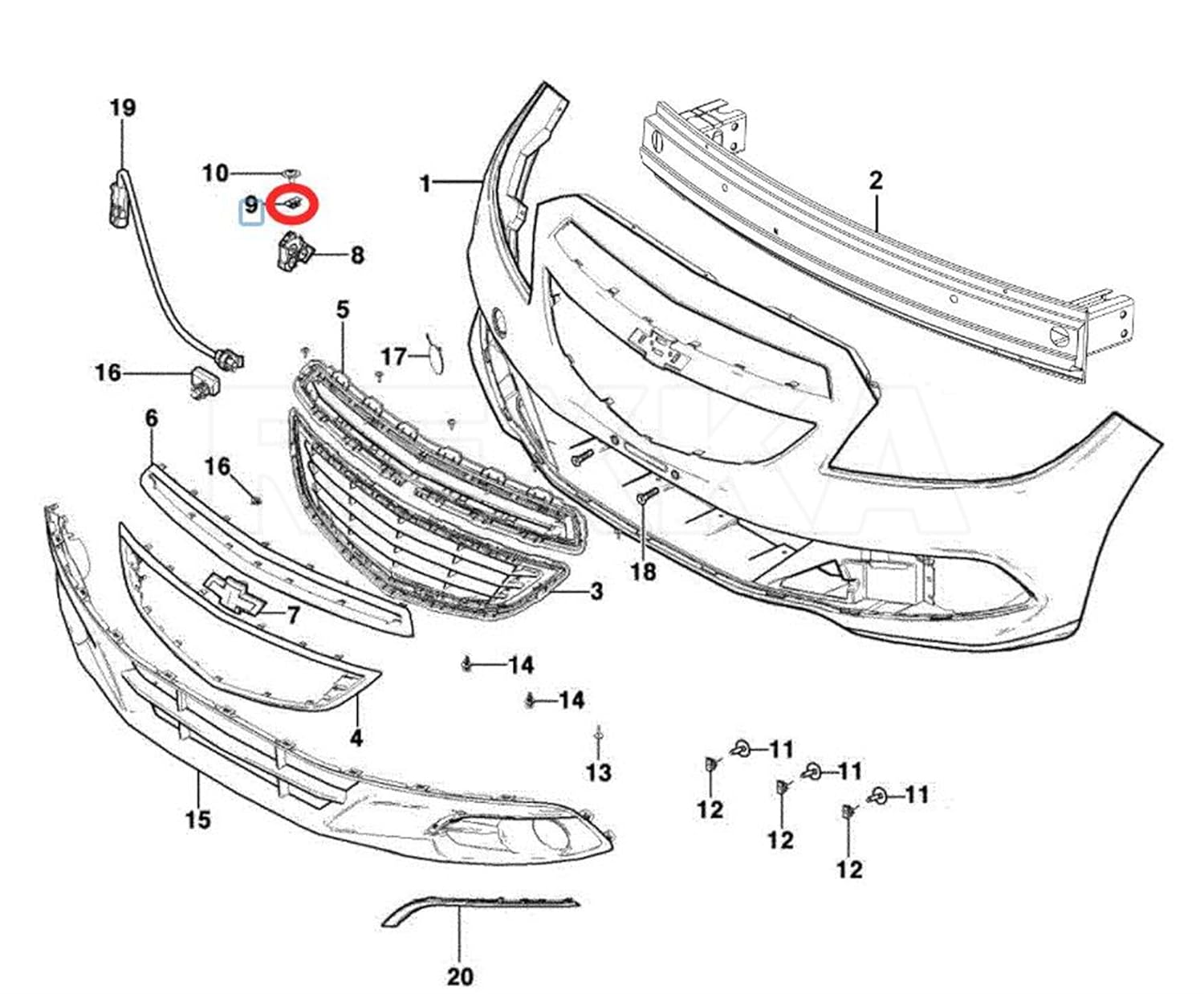 Rexka 30pcs M4.2-1.4mm Bumper Cover Fender Liner U Nut Clips 11609952 for GM Chevy Hummer Buick Cadillac Saturn Cadillac GMC Trucks - Multipurpose