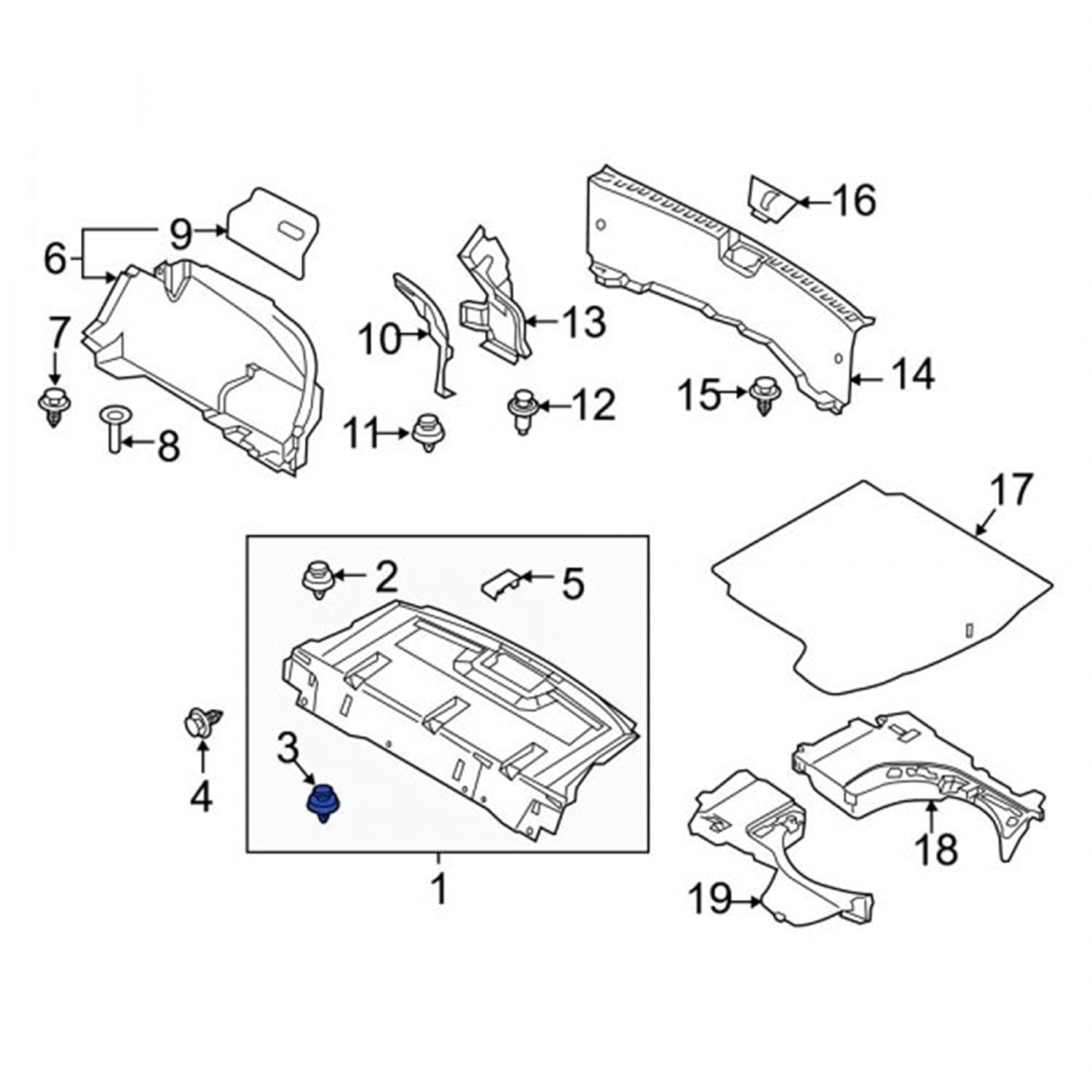 Rexka 20pcs Quarter Trim Panel Retainer Clip GJ2168885B02 for Mazda 6 Mazda 3 2 5 626 CX-3 CX-30 CX-5 CX-7 CX-9 Miata Millenia MPV MX-5 MX-6 Protege