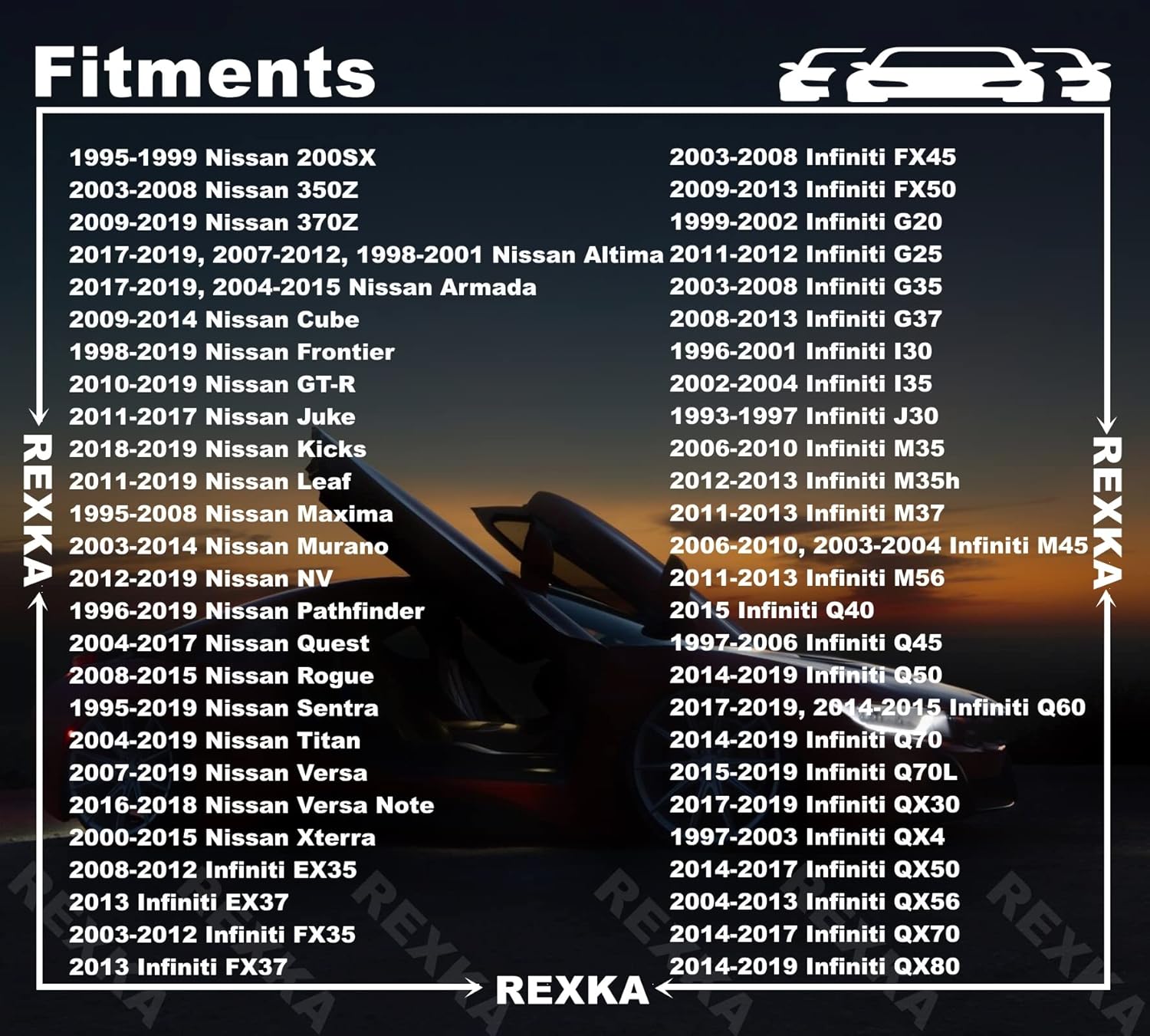 Rexka 10pcs M6-1.0 X 20mm Hex Head Sems Bolt W/Dog Point for Nissan Infiniti 08146-6162H - Multipurpose - Headlamp Fender Liner Splash Shield Bumper Cover Radiator Support Splash Shield