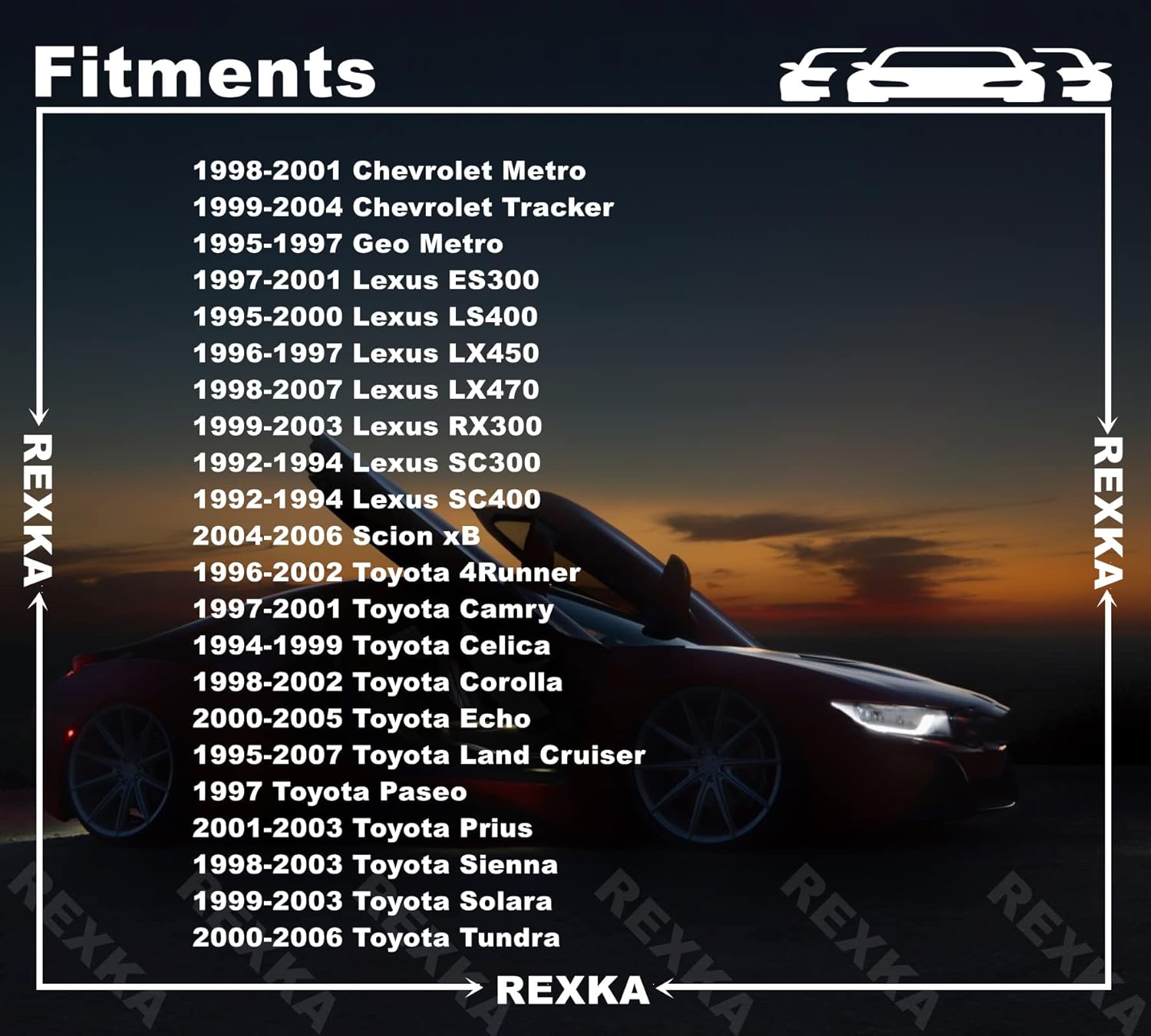 Rexka 25pcs Front & Rear Door Trim Board Retainer Clips Compatible with Toyota Lexus 67771-12050 GM 30006620