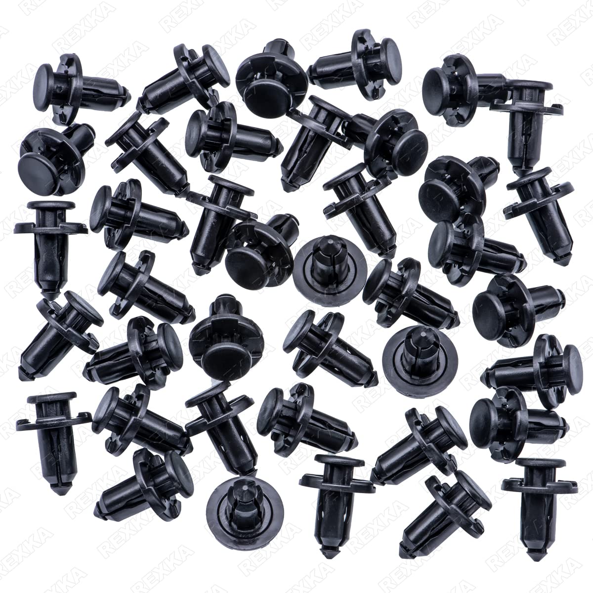 Rexka 40pcs 10mm Hole Bumper Engine Cover Fender & Grille Clips Compatible with Subaru 909140007 Baja Forester Impreza Legacy Outback Tribeca 2011-2000