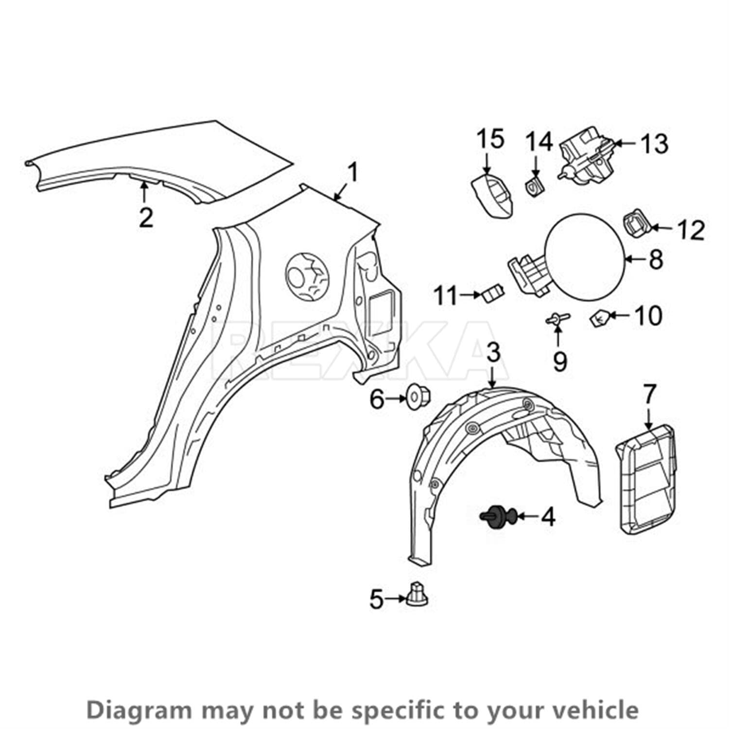 Rexka 30pcs Bumper Cover Radiator Support Splash Shield Wheel Opening Retainer Clips 90467-07220 for Toyota Lexus 4Runner C-HR Camry Corolla Highlander Mirai Prius RAV4 Sequoia Sienna Venza ES NX RX
