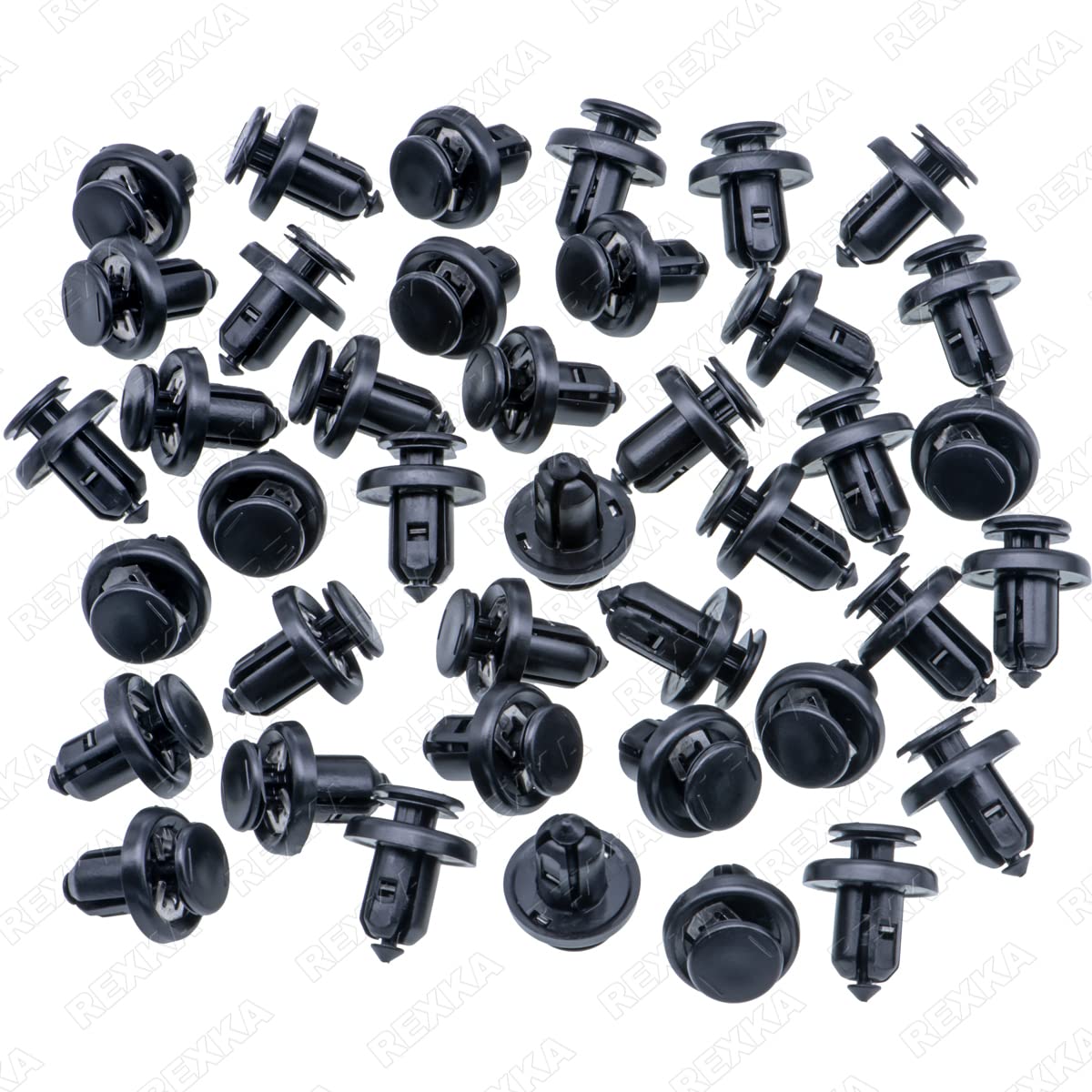Rexka 40pcs Bumper Fender Grille Clips Stem Length 13 mm Compatible with Honda Acura 91505-S9A-003 Accord Civic CR-V MDX RDX