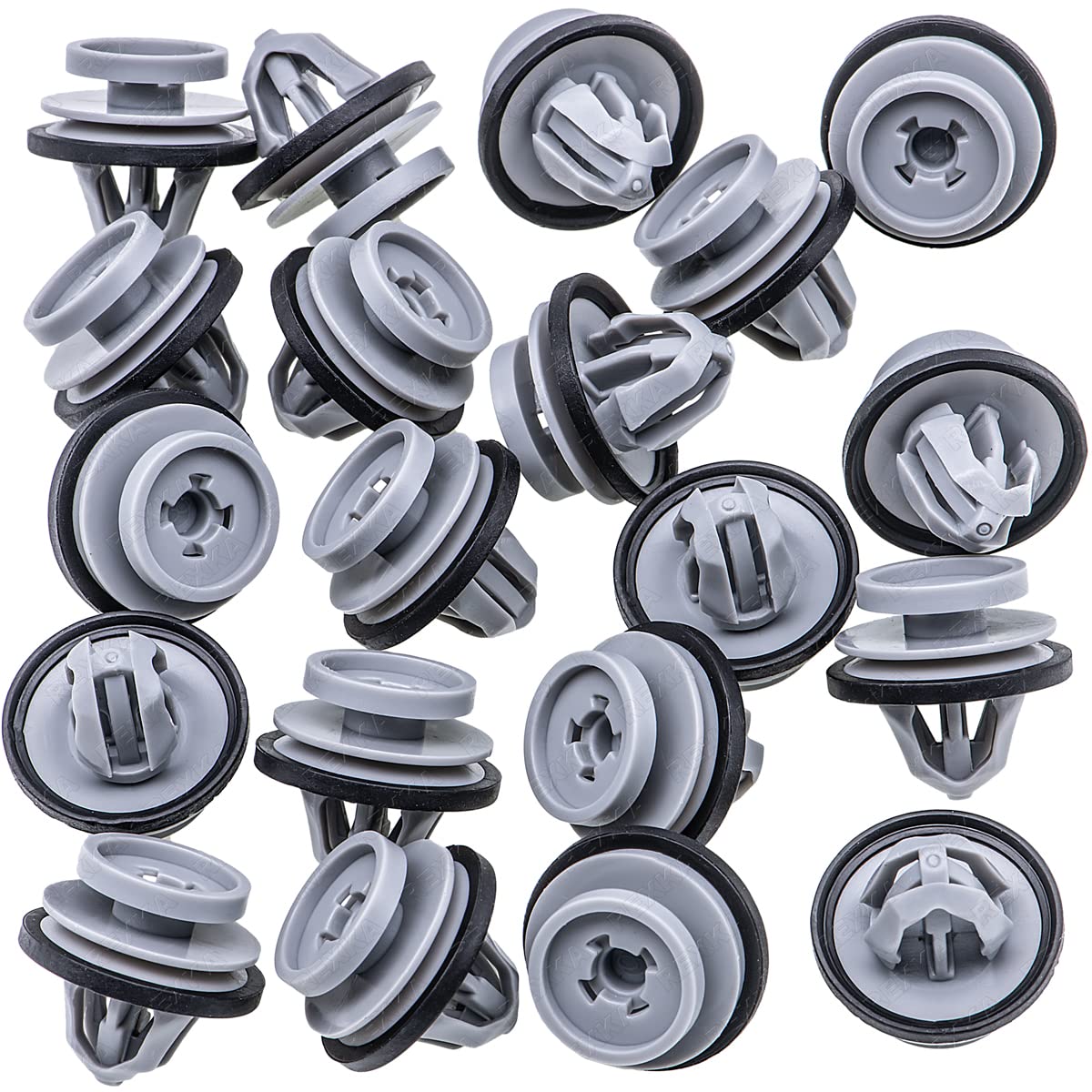 Rexka 20pcs Rocker Panel Door Trim Molding Clips Retainer for Land Rover LR112137 Defender 110, Defender 90, Range Rover, Range Rover Evoque - Multipurpose - Fender Molding Wheel Arch Door