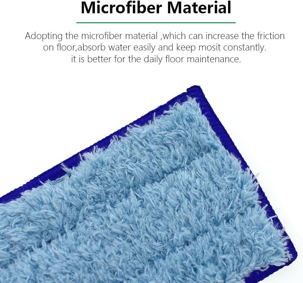 Replacement Washable & Reusable Wet Mopping Pad Compatible with iRobot Braava Jet 240, 241, 244, 245, 250 Robot Mops, Blue, 6-Pack.