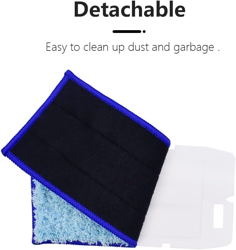 Replacement Washable & Reusable Wet Mopping Pad Compatible with iRobot Braava Jet 240, 241, 244, 245, 250 Robot Mops, Blue, 6-Pack.