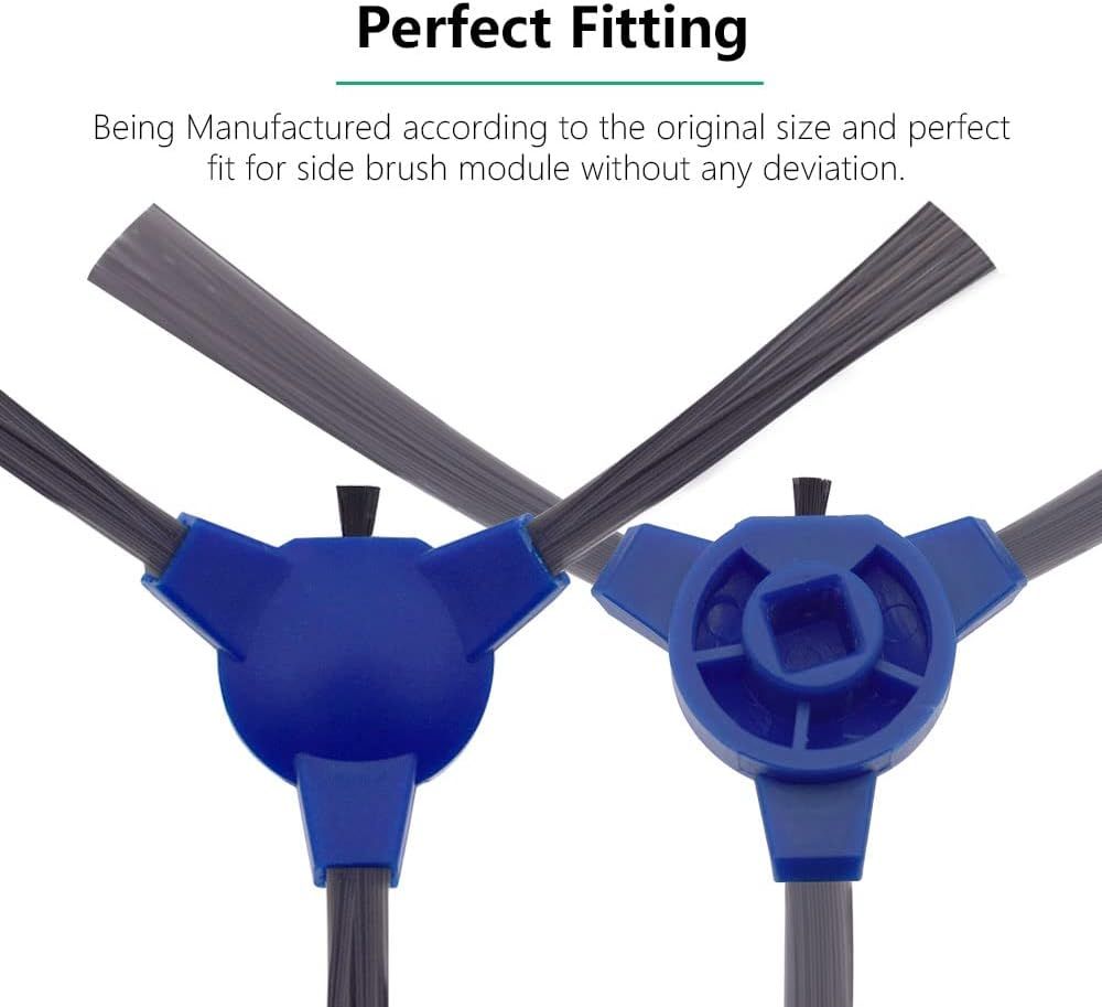 Side Brush Compatible with euy RoboVac 11S, 15T, 30, 30C, 15C, 12, 25C, 35C, 11S Max, 15C Max, G20, G30, G35, G35+, G40, G40+, G40 Hybrid/Hybrid+, Robot Vacuums, 12-Pack.