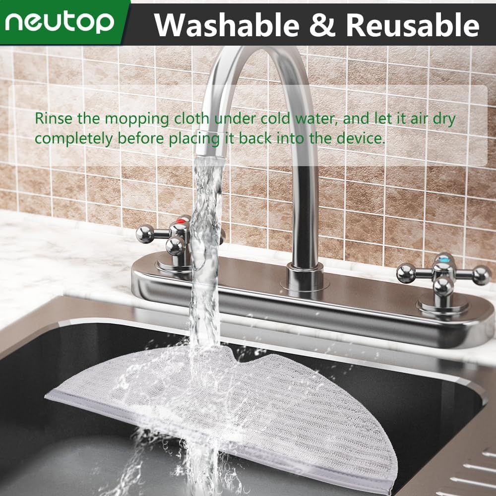 Mop Cloths Pads Water Tank ilter Compatible with Q7, Q7 Max, S6, S6 Pure/MaxV, S5 Max, S5, S4, E5, E4, E35 and E2 Robot Vacuums, 18-Pack.