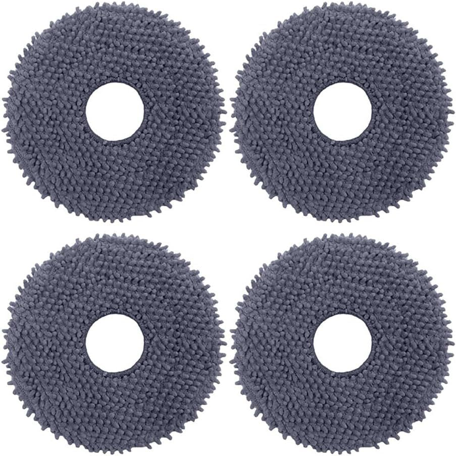Replacement Mopping Pads Compatible with Q Revo, Qrevo MaxV/S/Pro/Master/Slim/Edge/Curv/S5V/2R3W, QV 35A, QV 35S, Saros 10R Robot Vacuums Parts Accessories, 4-Pack.