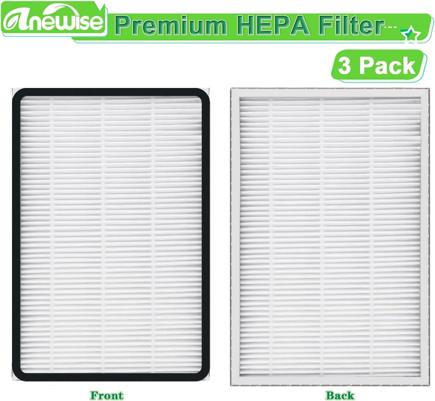 3 Packs 86889 HEPA Media ilter Replacement or Kenmore E-1, 86889, 20-86889, 40324, 53295 Canister and Upright Vacuum Cleaner, or Panasonic Part MC-V199H